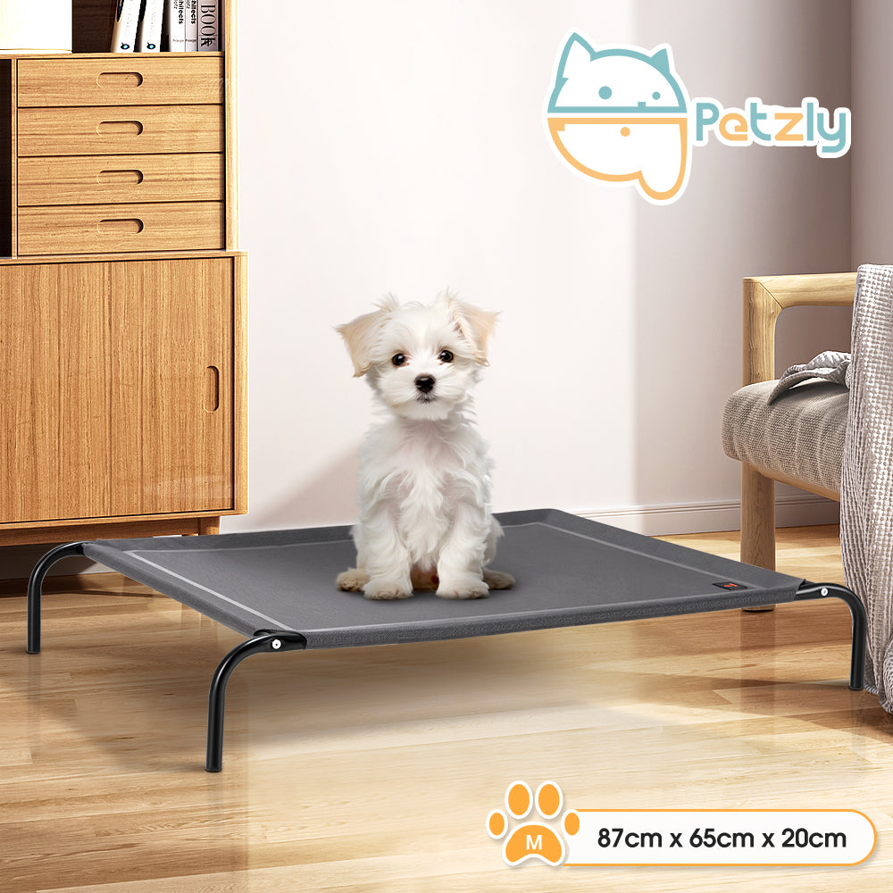 Petzly Cooling Elevated Pet Dog Bed for Large Dog Washable Breathable Mesh - Sunyee