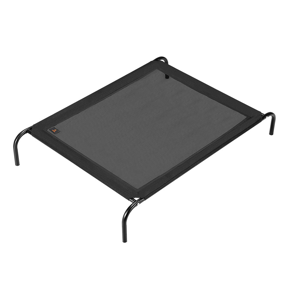 Petzly Cooling Elevated Pet Dog Bed Washable Breathable Mesh Heavy Duty XL Black - Sunyee