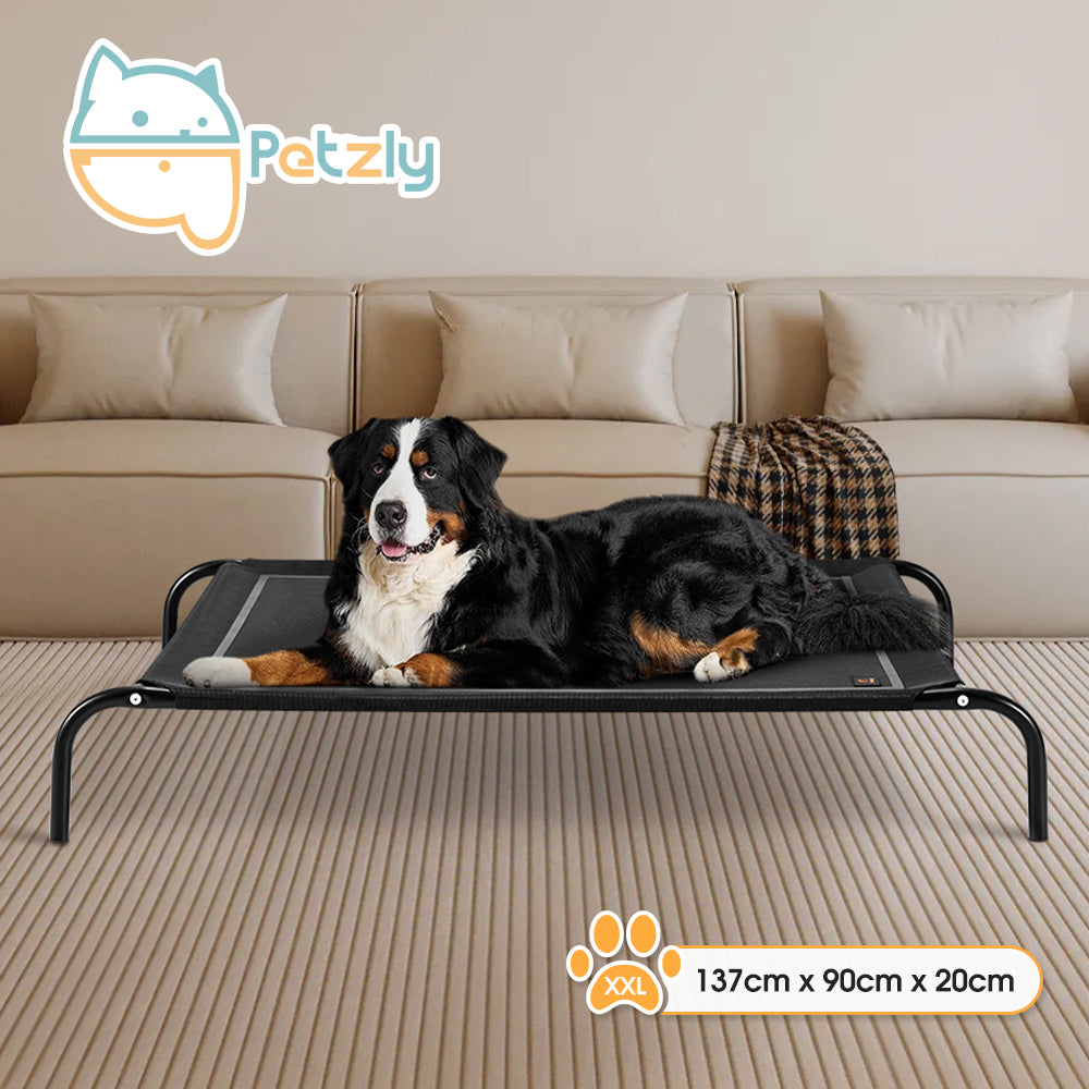 Petzly Cooling Elevated Pet Dog Bed for Large Dog Washable Breathable Mesh - Sunyee