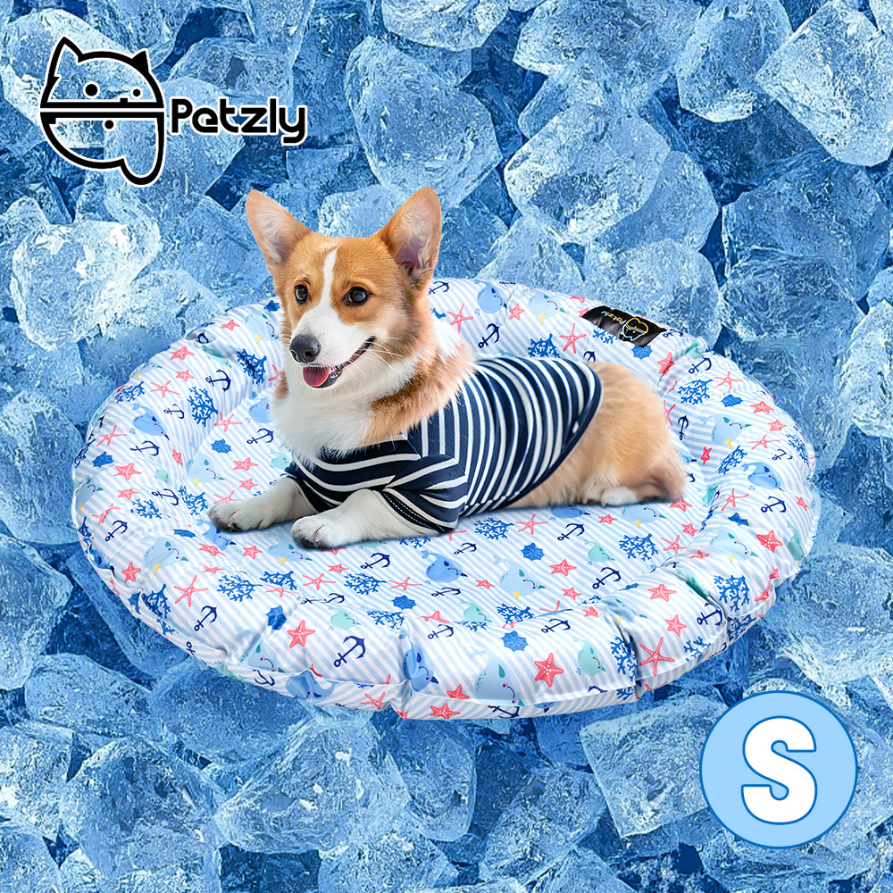 Petzly Pet Cooling Mat Dog Cat Bed Non-Toxic Cooling Dog Summer Pad 62/72/82CM - Sunyee