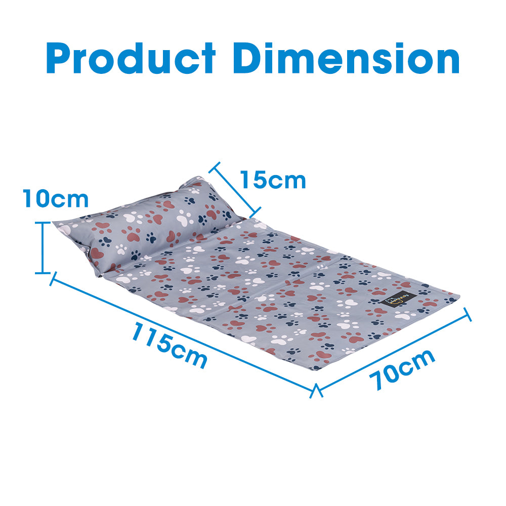 Petzly Pet Cool Gel Mat Dog Cat Bed Non-Toxic Cooling Dog Summer Pad 70x115CM - Sunyee