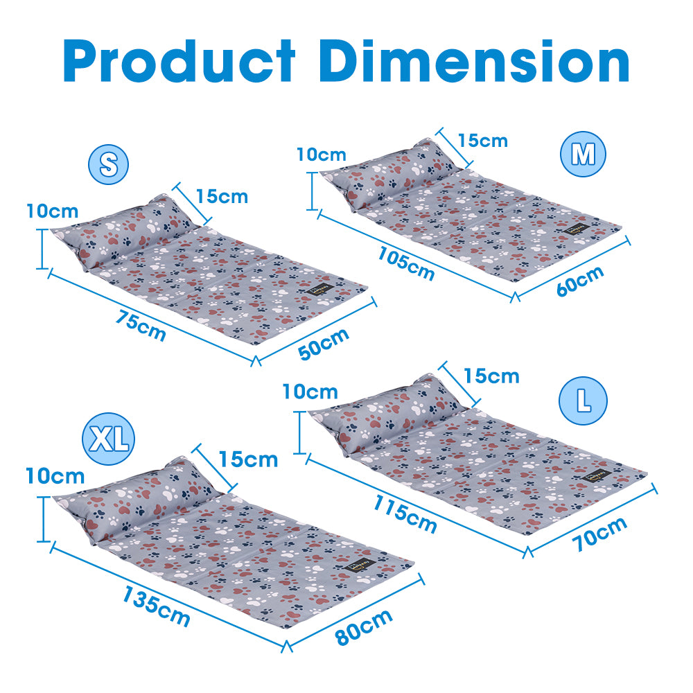 Petzly Pet Cooling Mat Dog Cat Bed Non-Toxic Cooling Dog Summer Pad S/M/L/XL - Sunyee