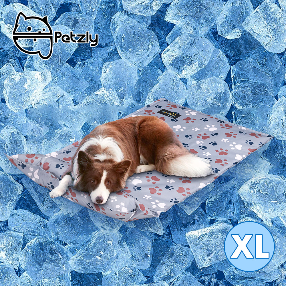 Petzly Pet Cool Gel Mat Dog Cat Bed Non-Toxic Cooling Dog Summer Pad 80x135CM - Sunyee