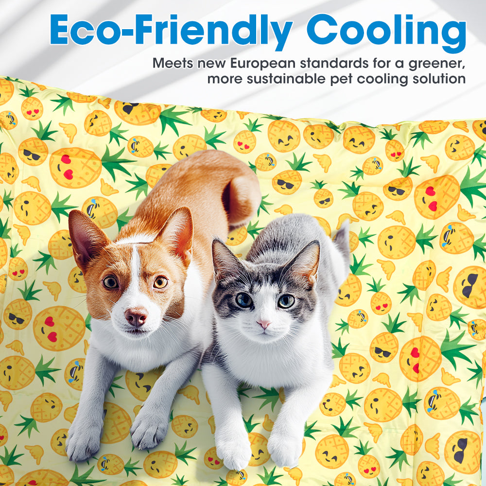 Petzly Pet Cool Gel Mat Dog Cat Bed Non-Toxic Cooling Dog Summer Pad 78x93CM - Sunyee