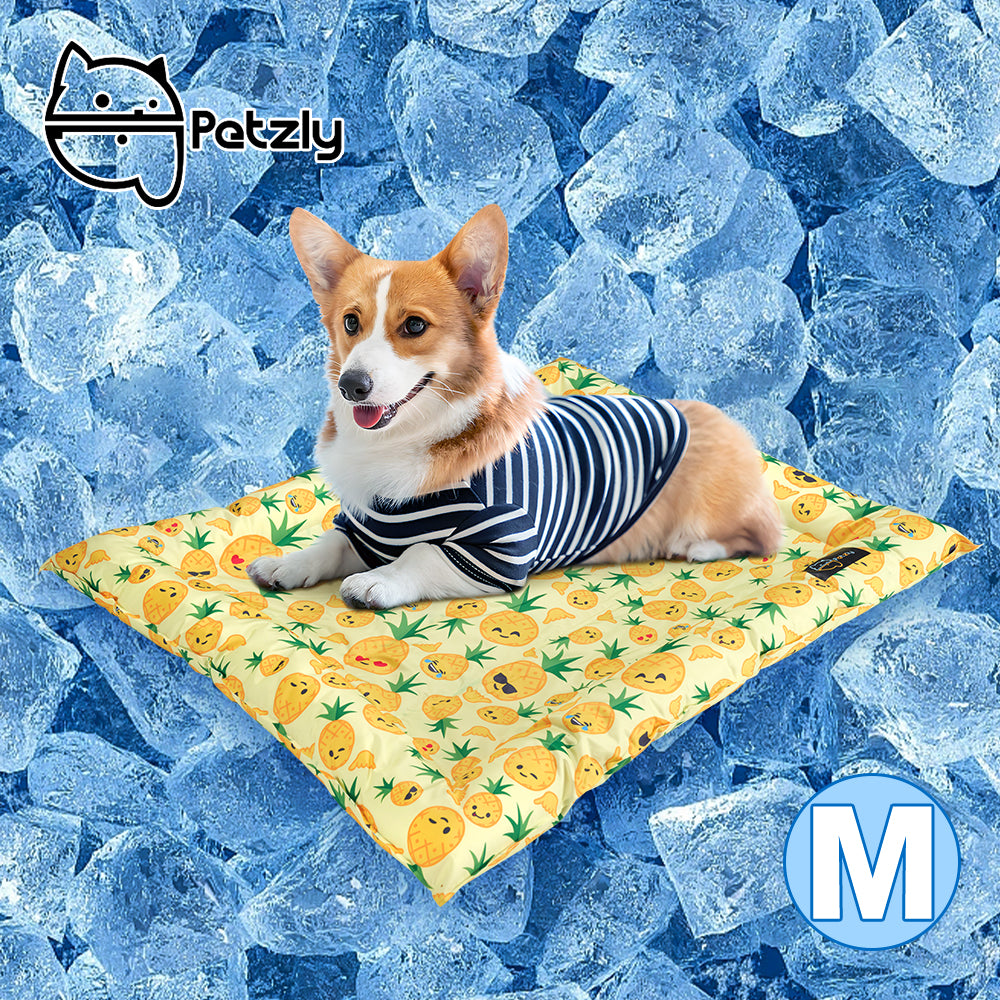 Petzly Pet Cooling Mat Dog Cat Bed Non-Toxic Cooling Dog Summer Pad M/L - Sunyee