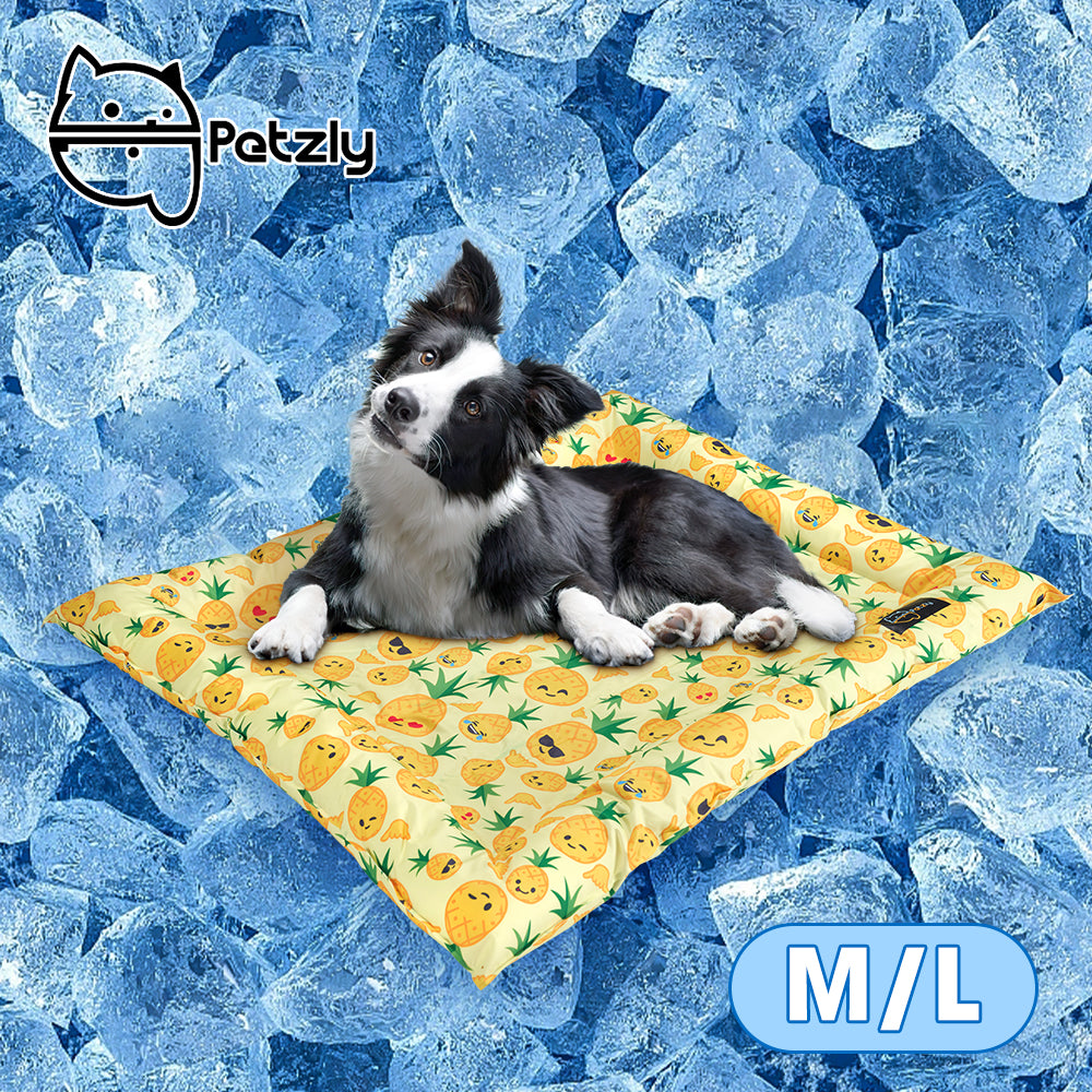 Petzly Pet Cooling Mat Dog Cat Bed Non-Toxic Cooling Dog Summer Pad M/L - Sunyee