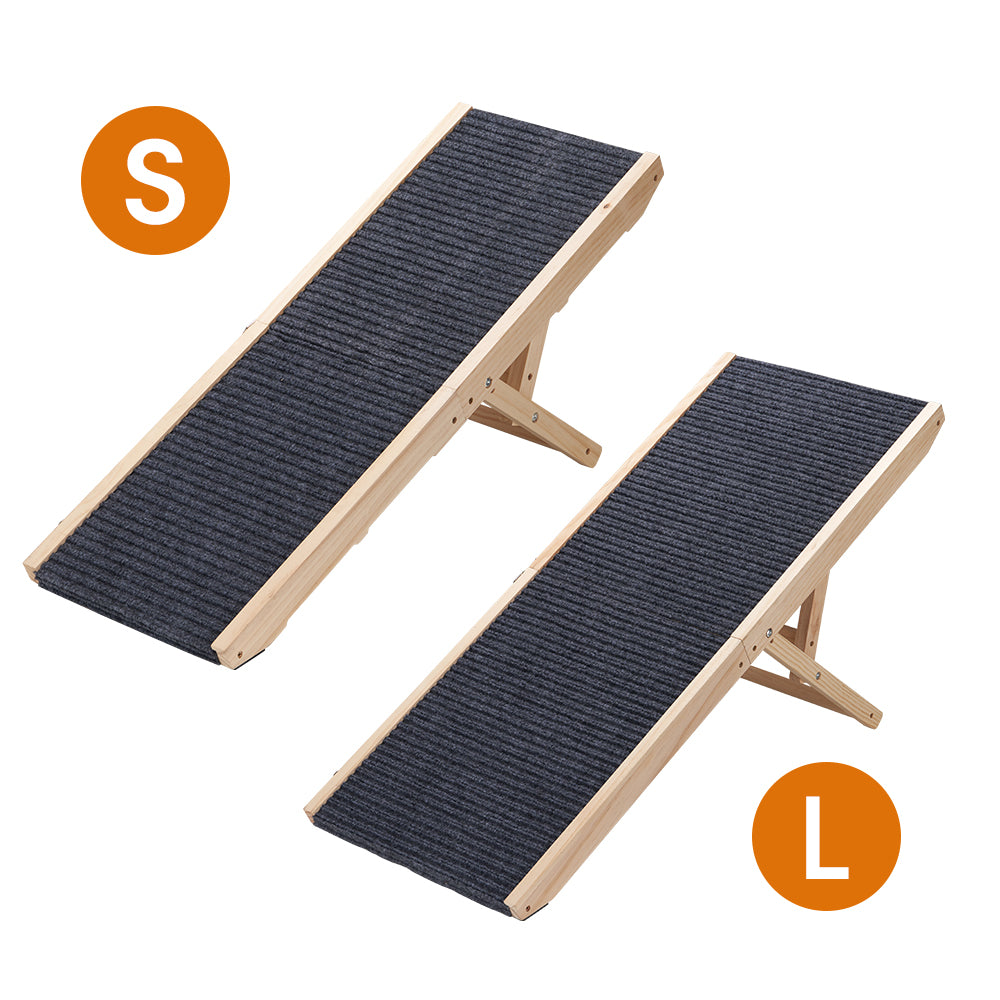 Petzly Foldable Dog Ramps Adjustable 4 Heights Pet Ramp Folding Large/Small - Sunyee