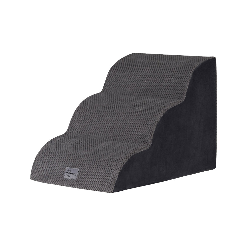 Petzly 3/4/5 Tiers Dog Steps Pet Stairs Ramp Portable Bed Ladder Washable Cover