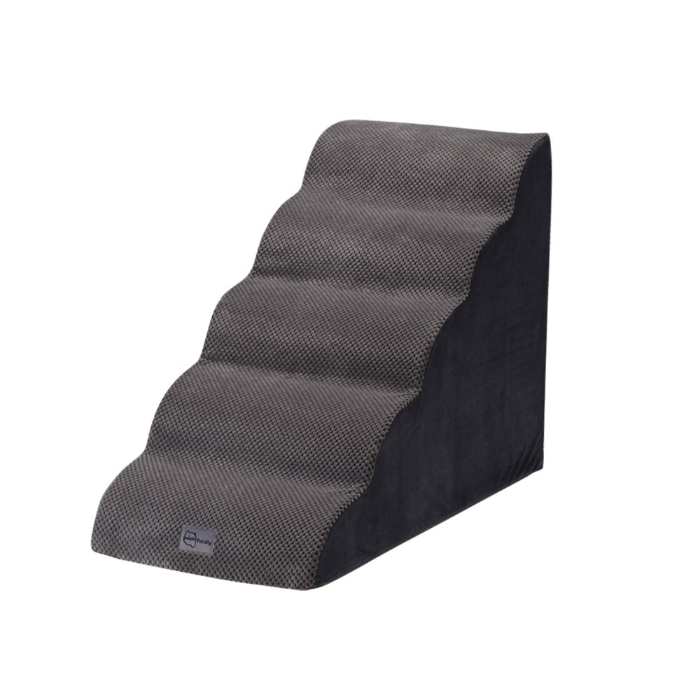 Petzly 3/4/5 Tiers Dog Steps Pet Stairs Ramp Portable Bed Ladder Washable Cover