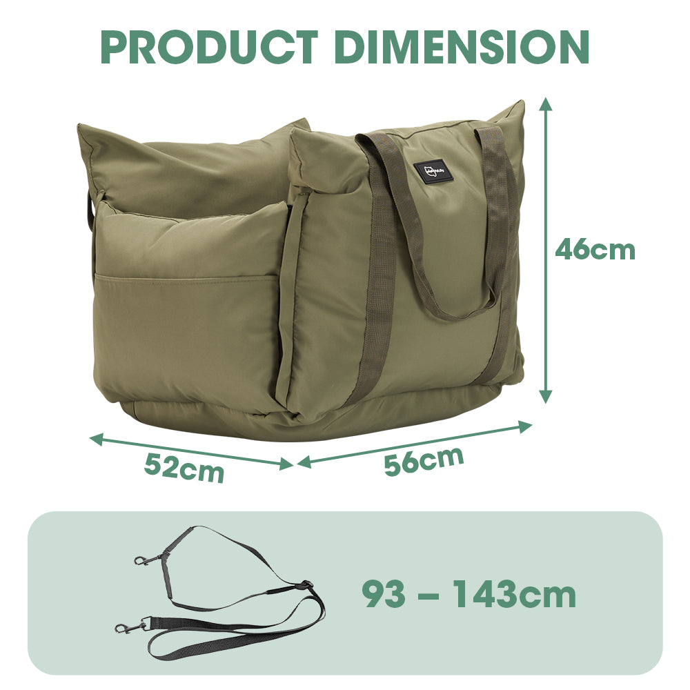 Petzly 3-IN-1 Dog Car Seat Detachable Dog Sofa with Side Pocket - Sunyee