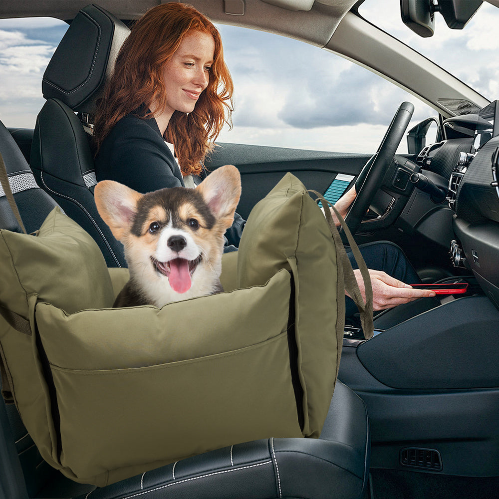 Petzly 3-IN-1 Dog Car Seat Detachable Dog Sofa with Side Pocket - Sunyee