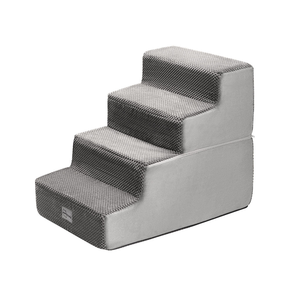 Petzly Dog Ramp Steps Pet Stairs Portable Indoor for Bed Sofa Couch - Sunyee