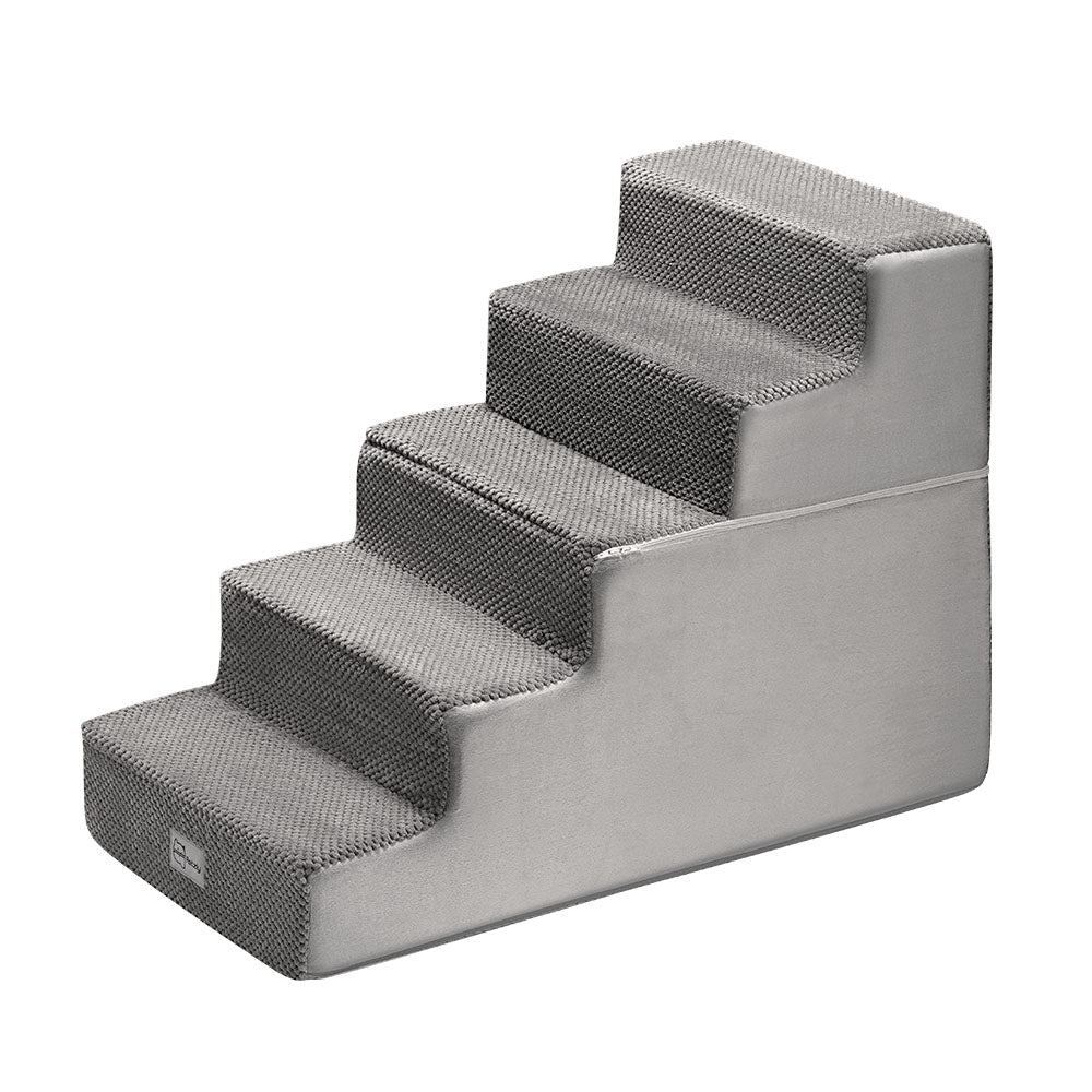 Petzly Dog Ramp Steps Pet Stairs Portable Indoor for Bed Sofa Couch - Sunyee