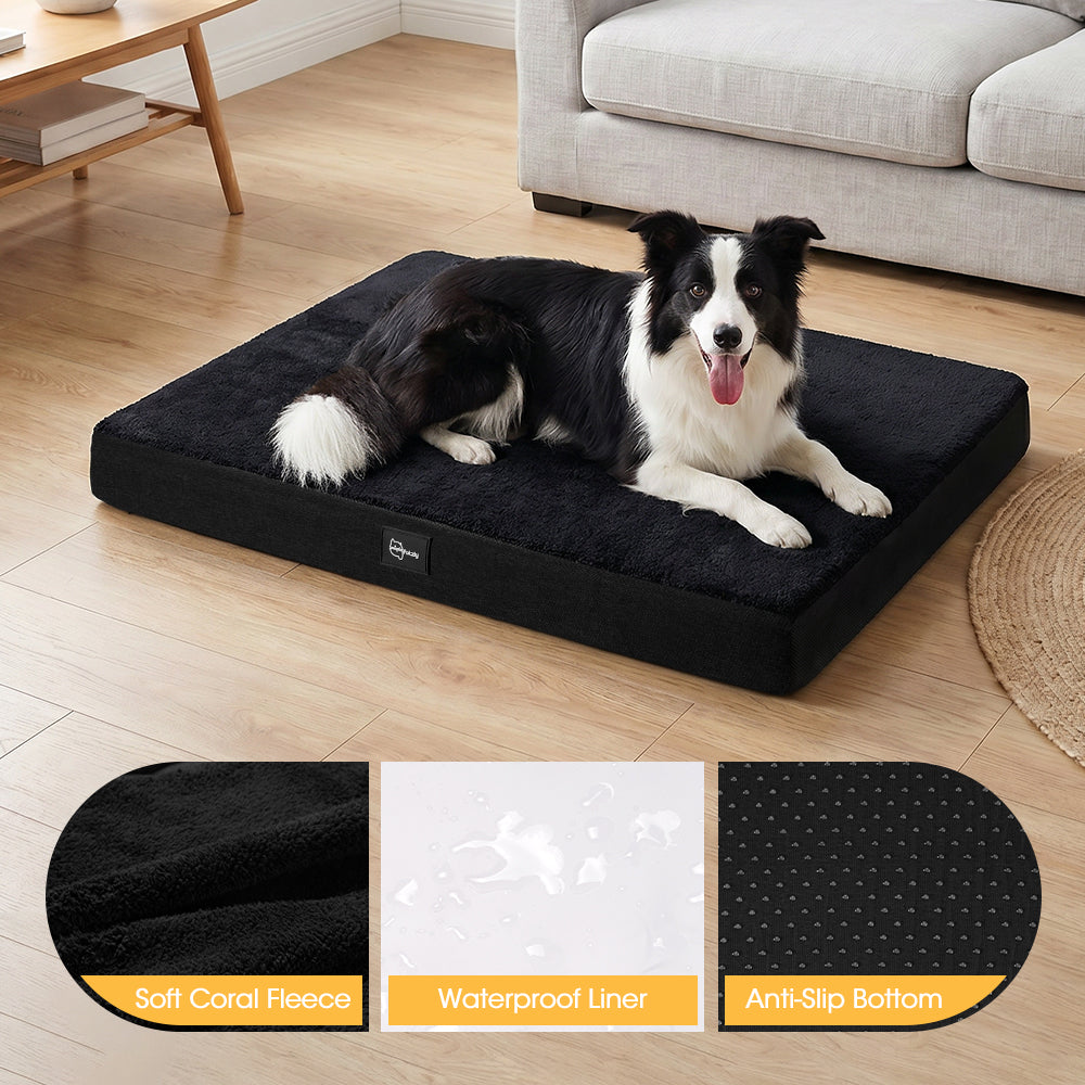 Petzly Dog Bed Mat for Pet Machine Washable Cover Waterproof Liner