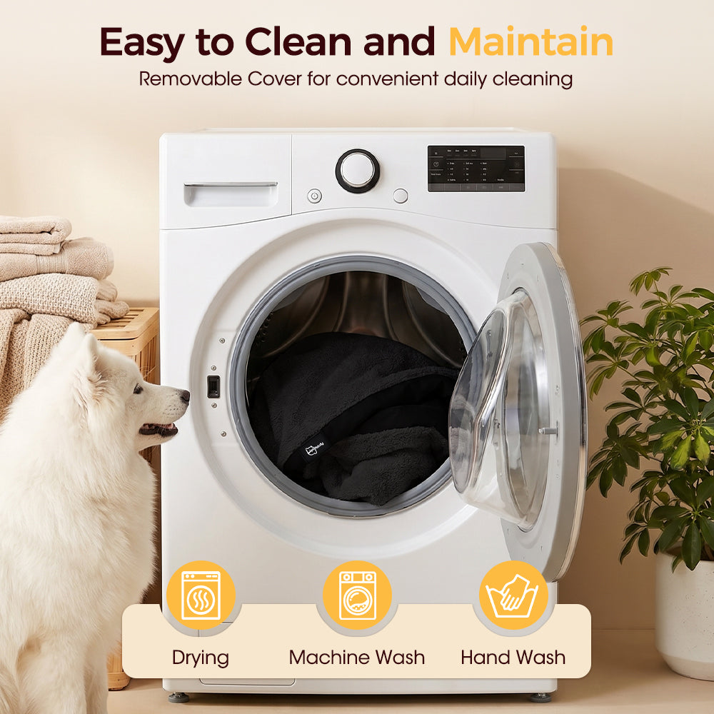 Petzly Dog Bed Mat for Pet Machine Washable Cover Waterproof Liner