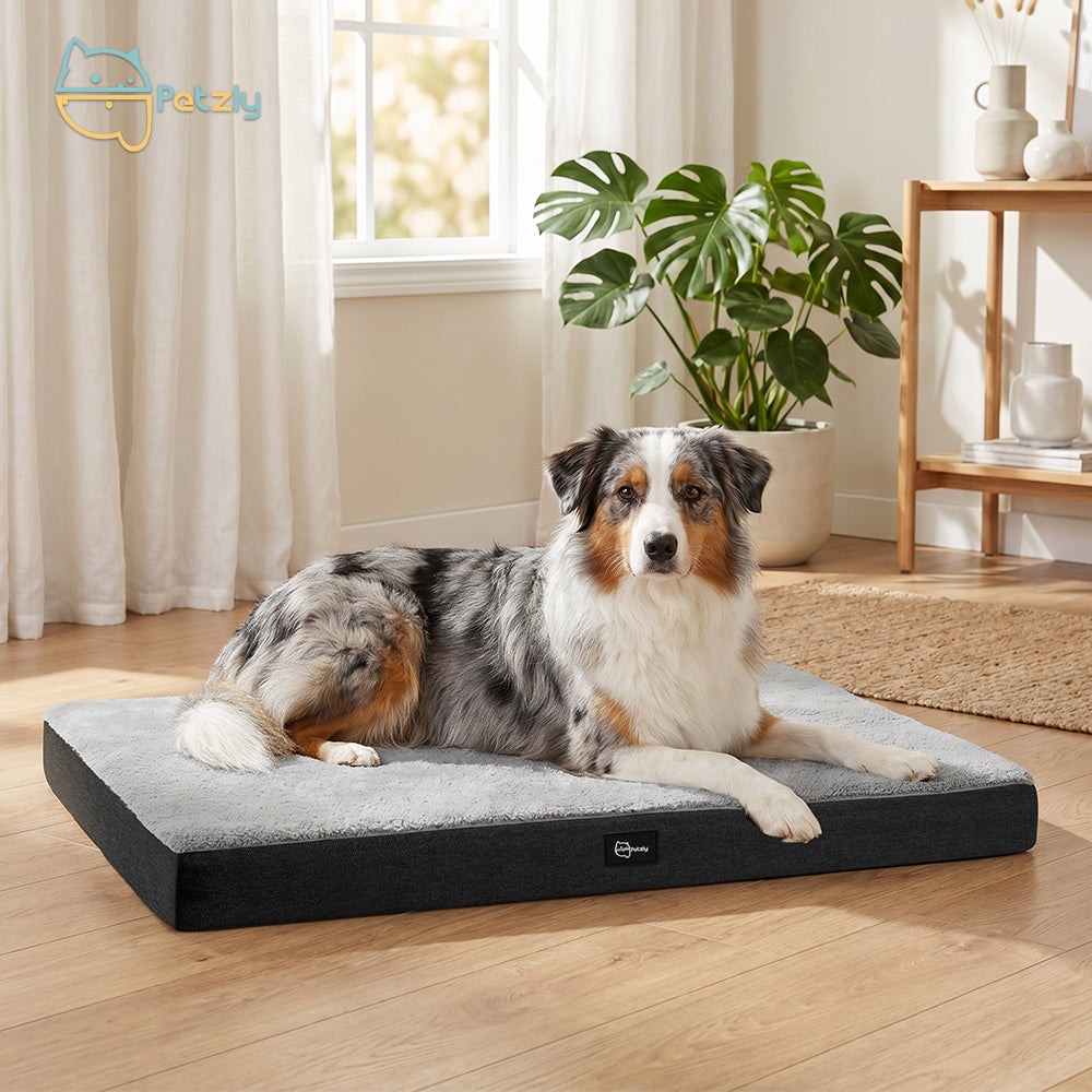 Petzly Dog Bed Mat for Pet Machine Washable Cover Waterproof Liner