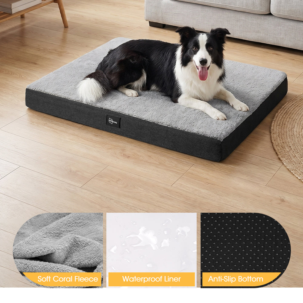 Petzly Dog Bed Mat for Pet Machine Washable Cover Waterproof Liner