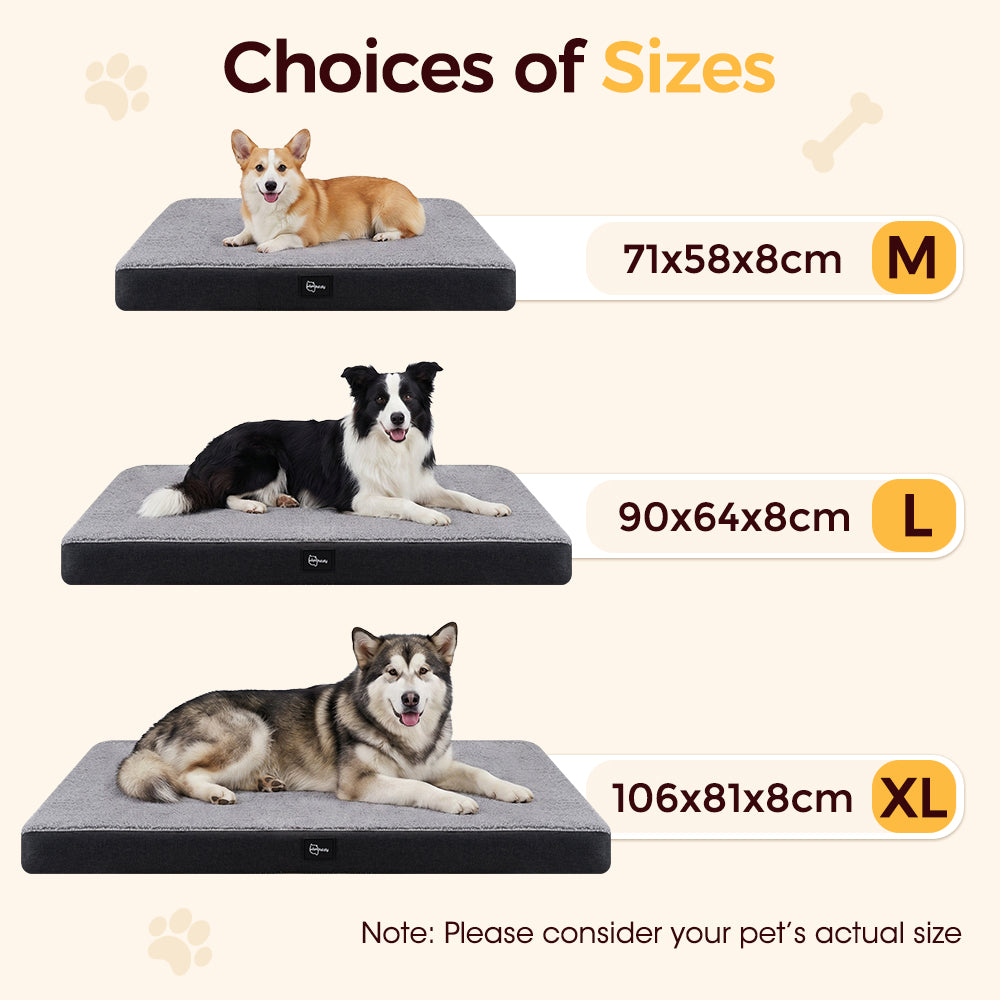 Petzly Dog Bed Mat for Pet Machine Washable Cover Waterproof Liner