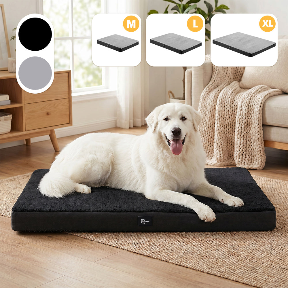 Petzly Dog Bed Mat Built-In Handle Machine Washable Cover For Pet