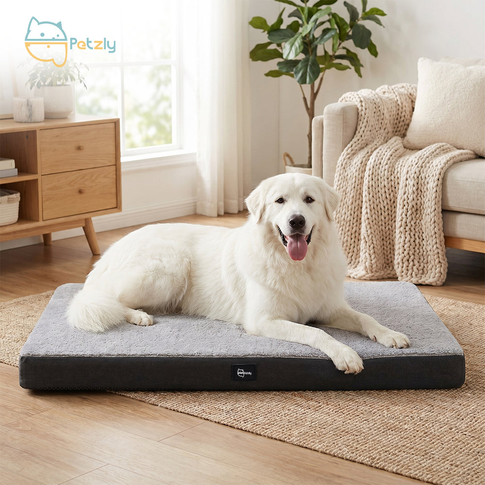 Petzly Dog Bed Mat Built-In Handle Machine Washable Cover For Pet