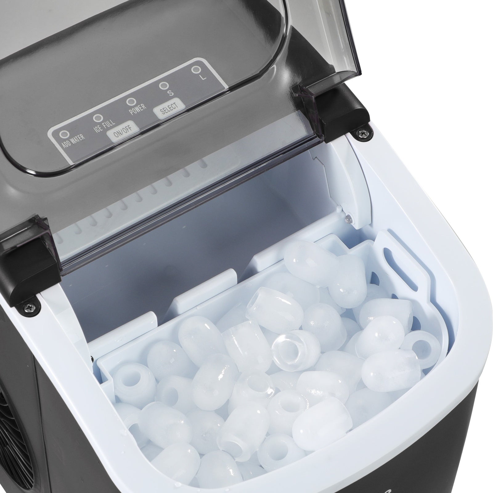 Vevare Portable Ice Maker Machine Ice Cube Tray 12kg Bar Countertop Black - Sunyee