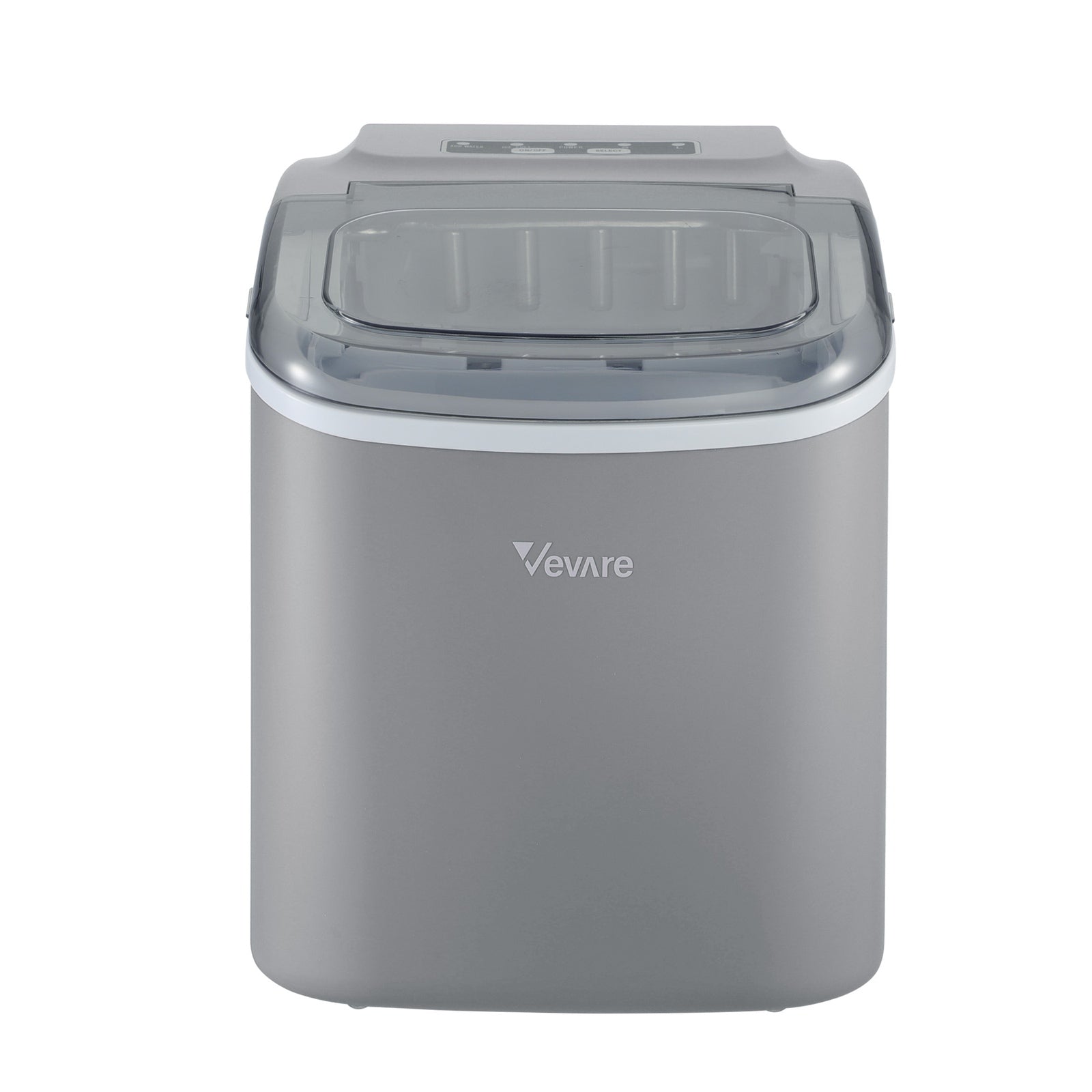 Vevare Portable Ice Maker Machine Ice Cube Tray 12kg Bar Countertop Grey - Sunyee