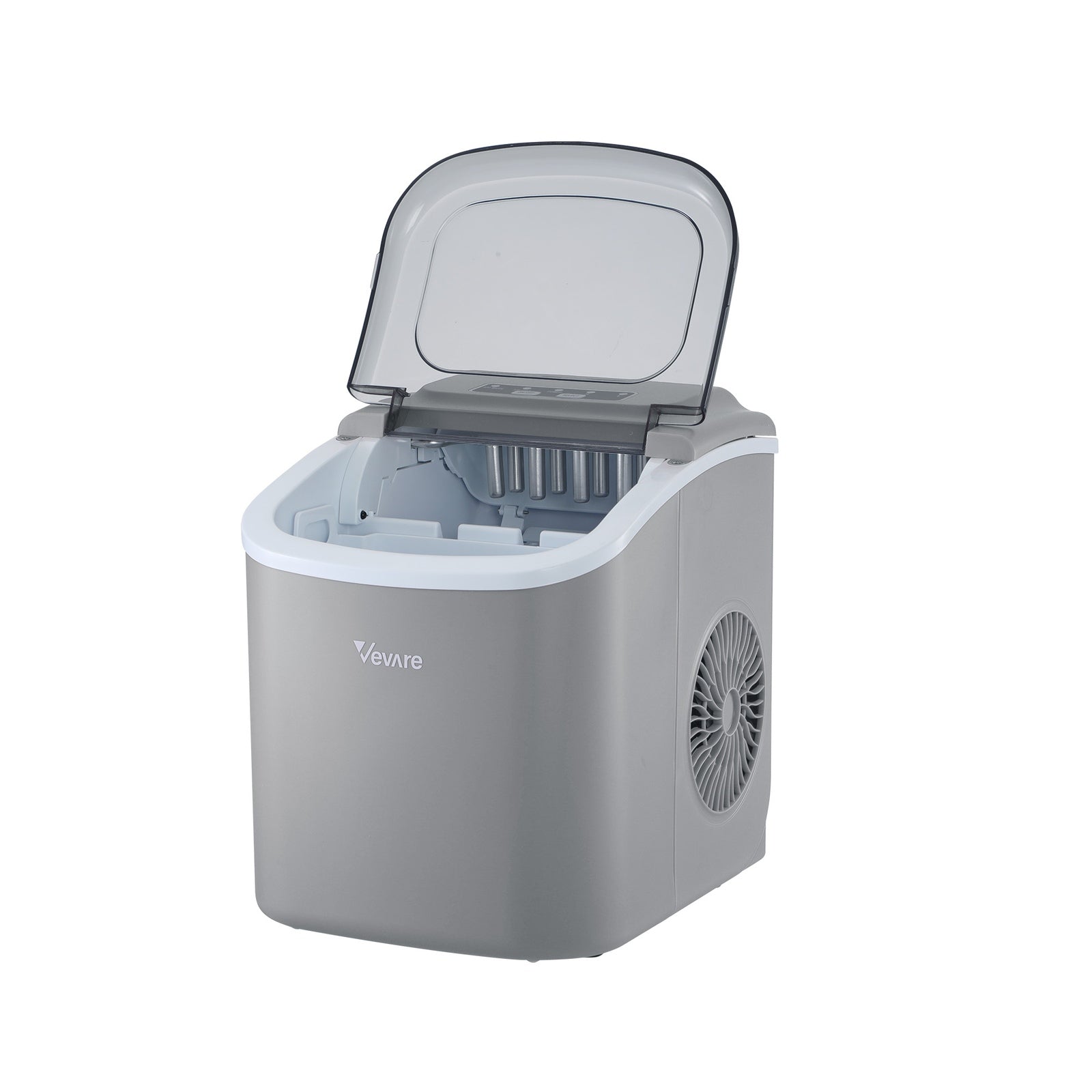 Vevare Portable Ice Maker Machine Ice Cube Tray 12kg Bar Countertop Grey - Sunyee