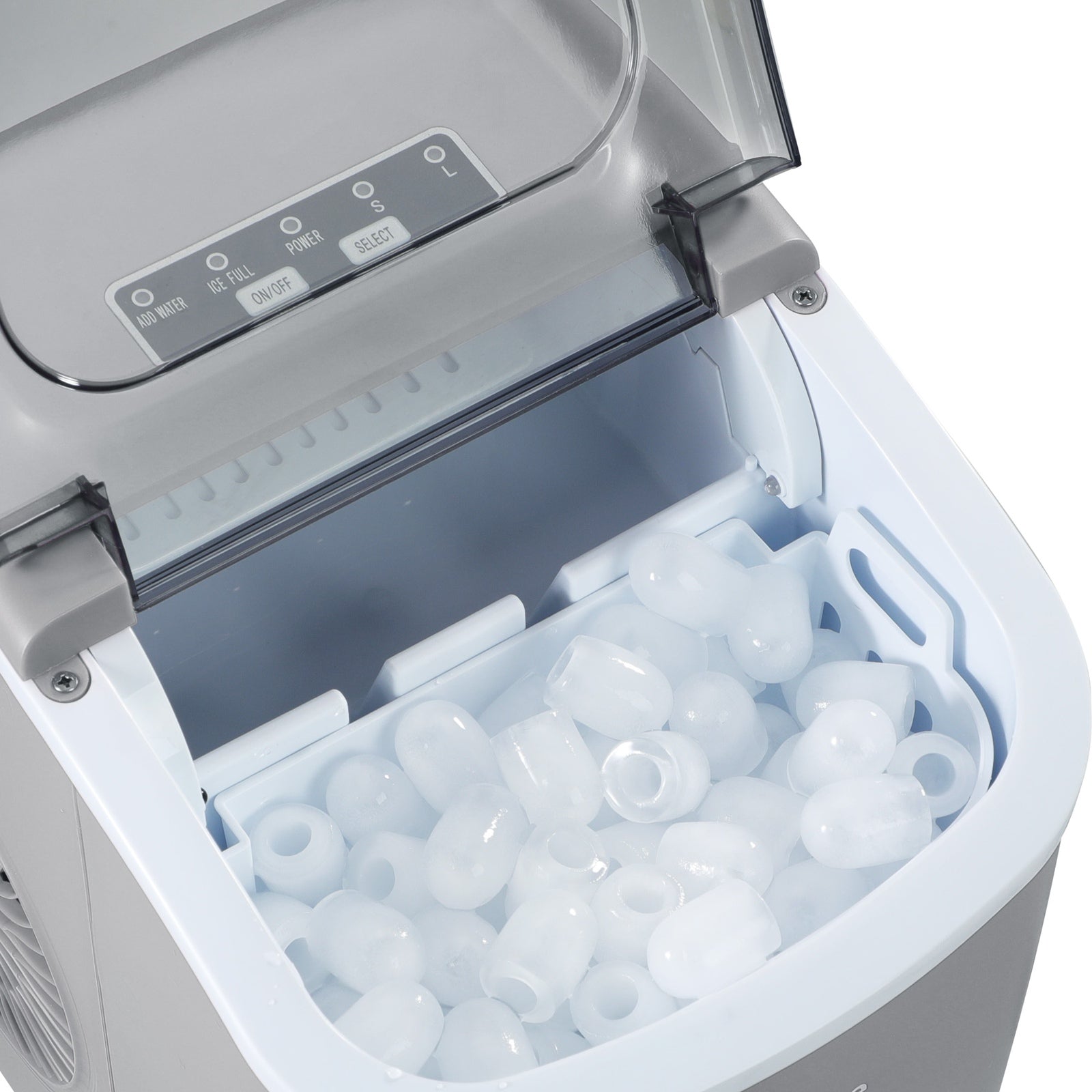 Vevare Portable Ice Maker Machine Ice Cube Tray 12kg Bar Countertop Grey - Sunyee