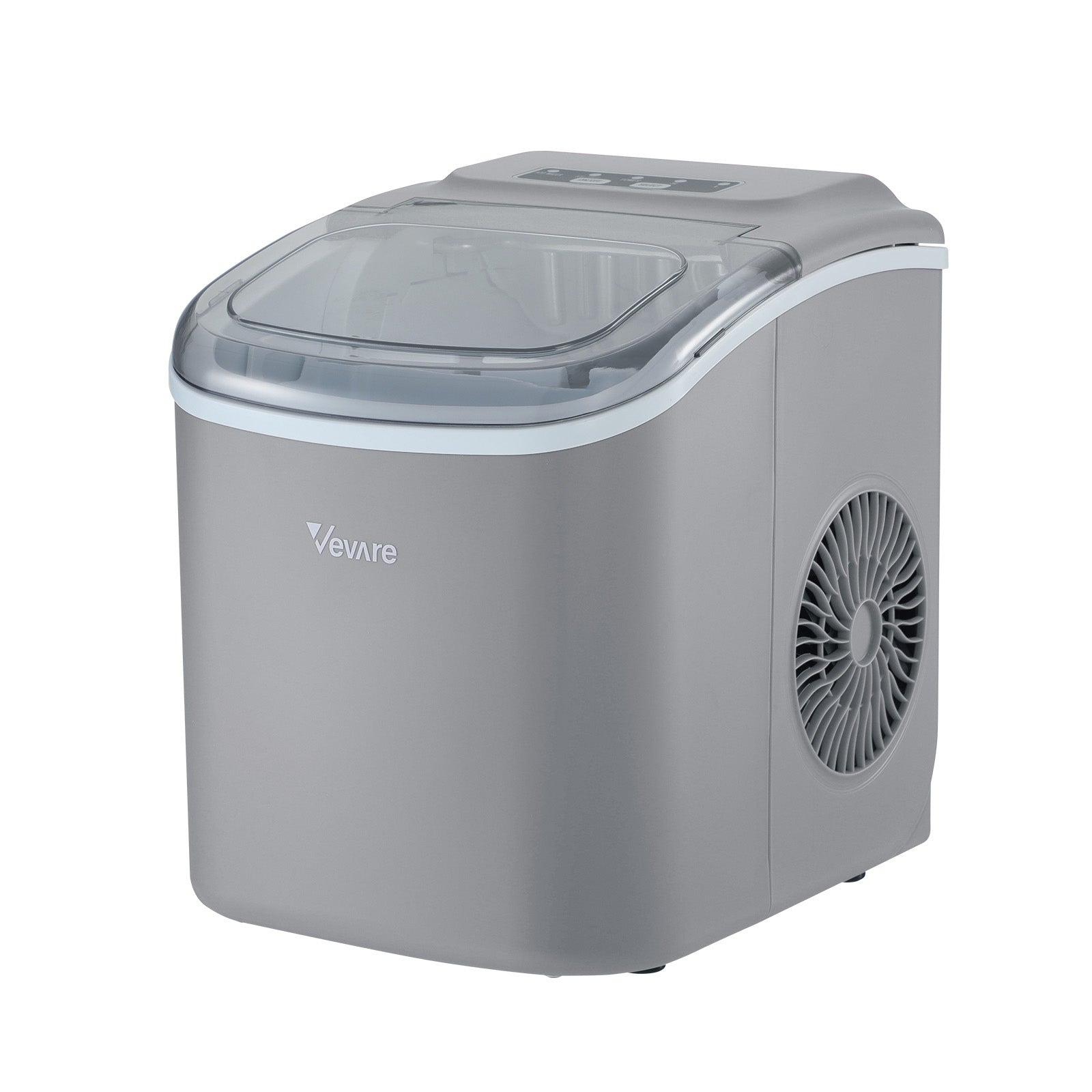 Vevare Portable Ice Maker Machine Ice Cube Tray 12kg Bar Countertop Grey - Sunyee