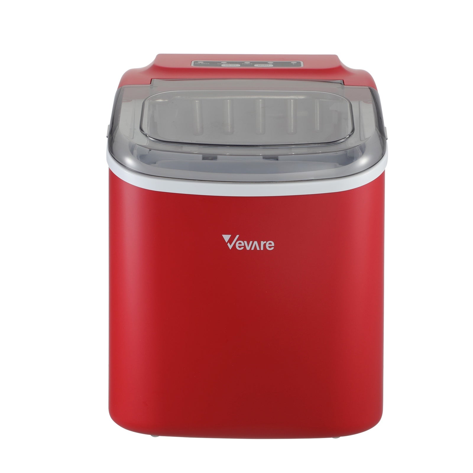 Vevare Portable Ice Maker Machine Ice Cube Tray 12kg Bar Countertop Red - Sunyee
