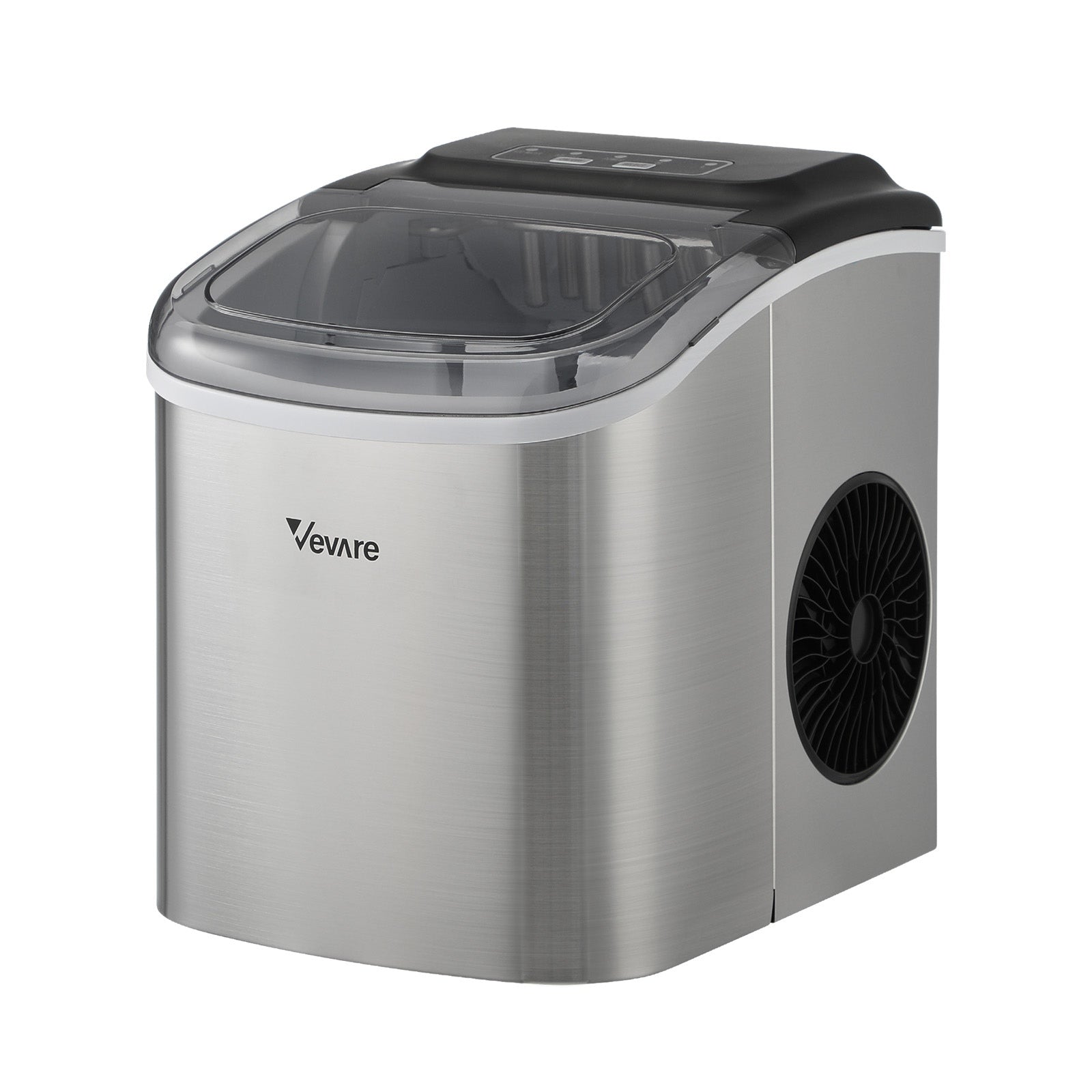 Vevare Portable Ice Maker Machine Ice Cube Tray 12kg Bar Countertop Stainless - Sunyee