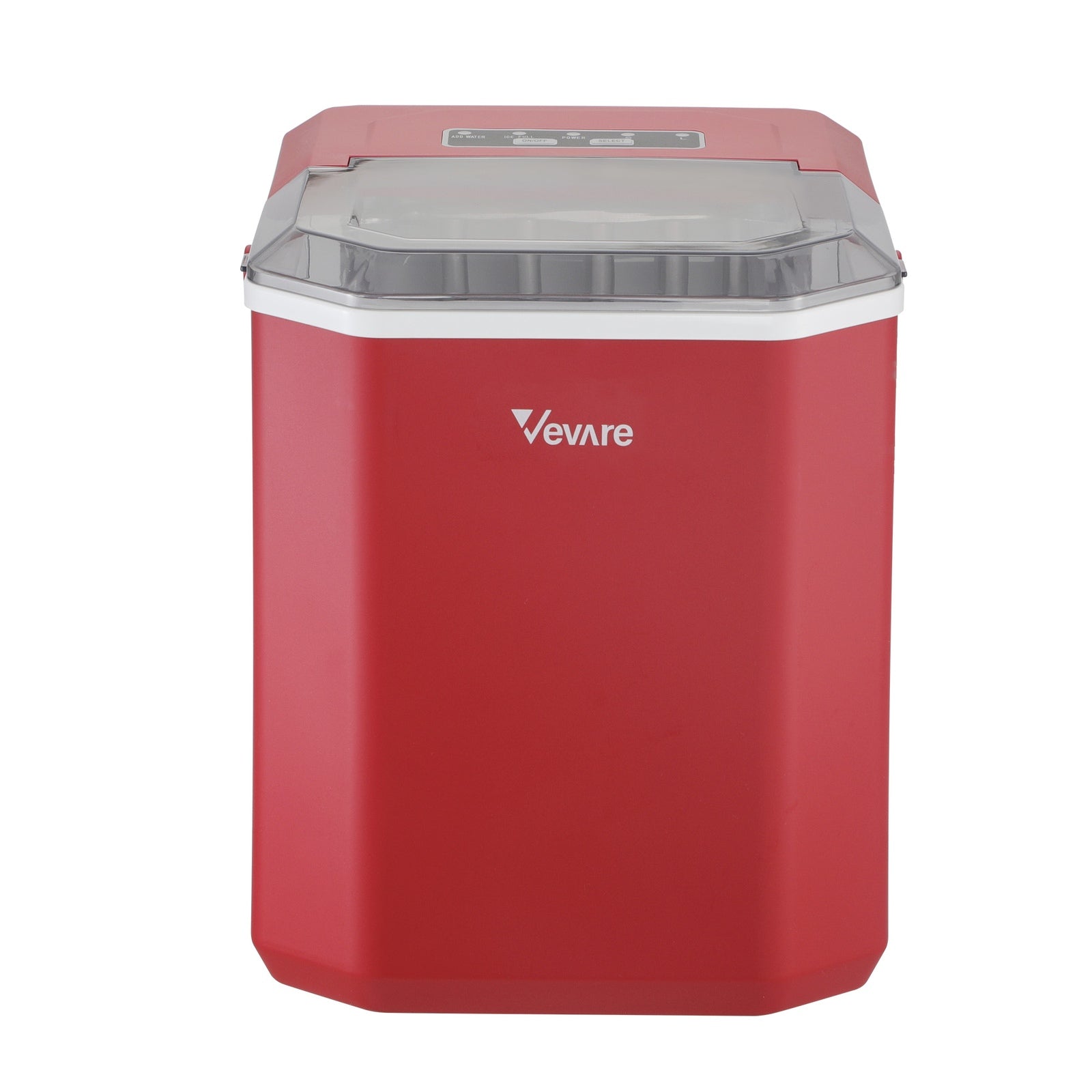 Vevare Portable Ice Maker Machine Ice Cube Tray With Handle 12kg Bar Home Red - Sunyee