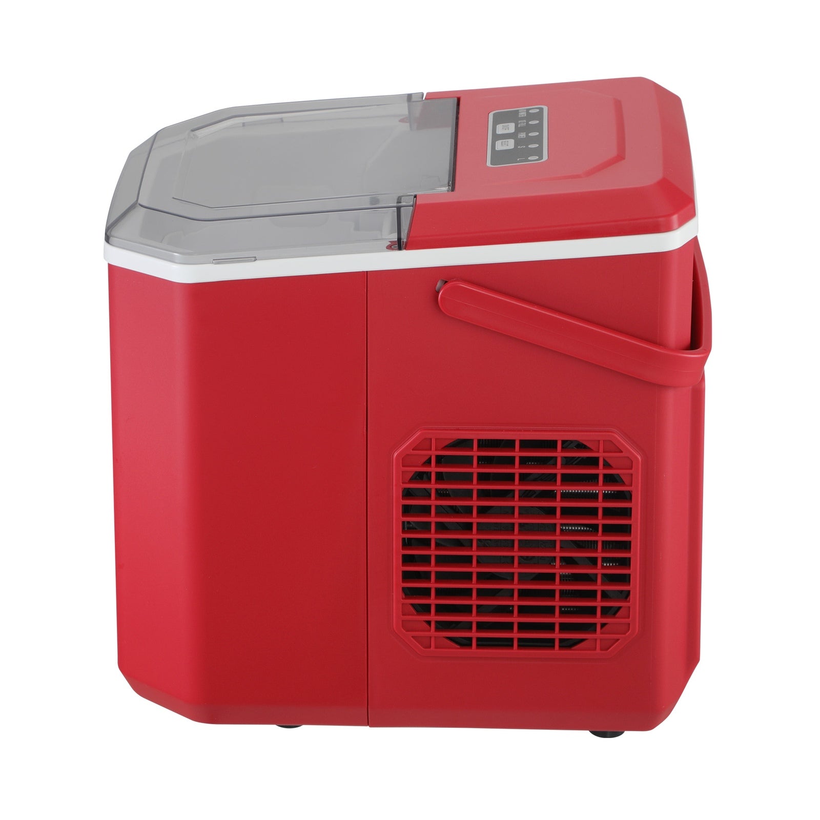 Vevare Portable Ice Maker Machine Ice Cube Tray With Handle 12kg Bar Home Red - Sunyee
