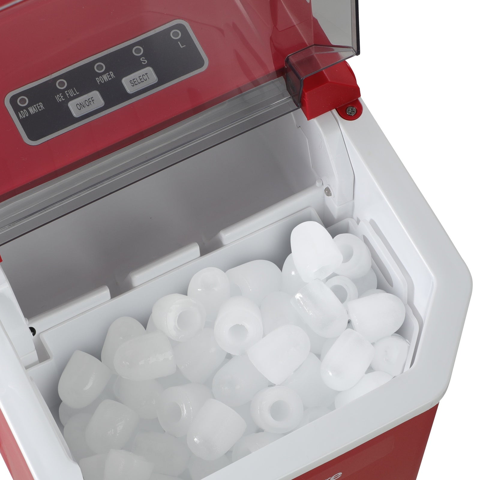 Vevare Portable Ice Maker Machine Ice Cube Tray With Handle 12kg Bar Home Red - Sunyee