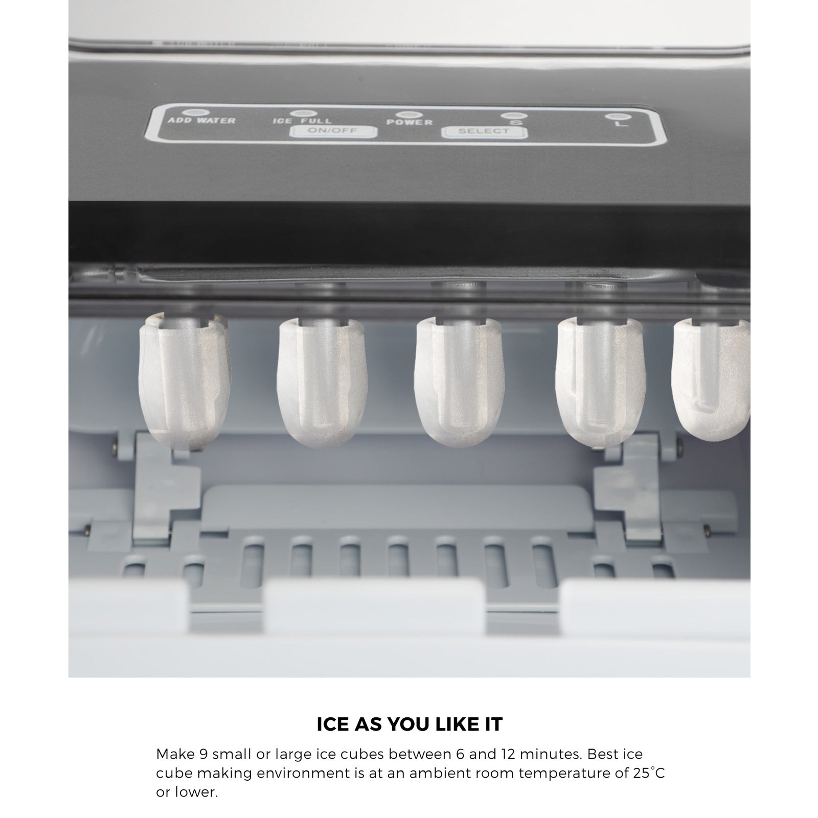 Vevare Portable Ice Maker Machine Ice Cube Tray With Handle 12kg Bar Home - Sunyee