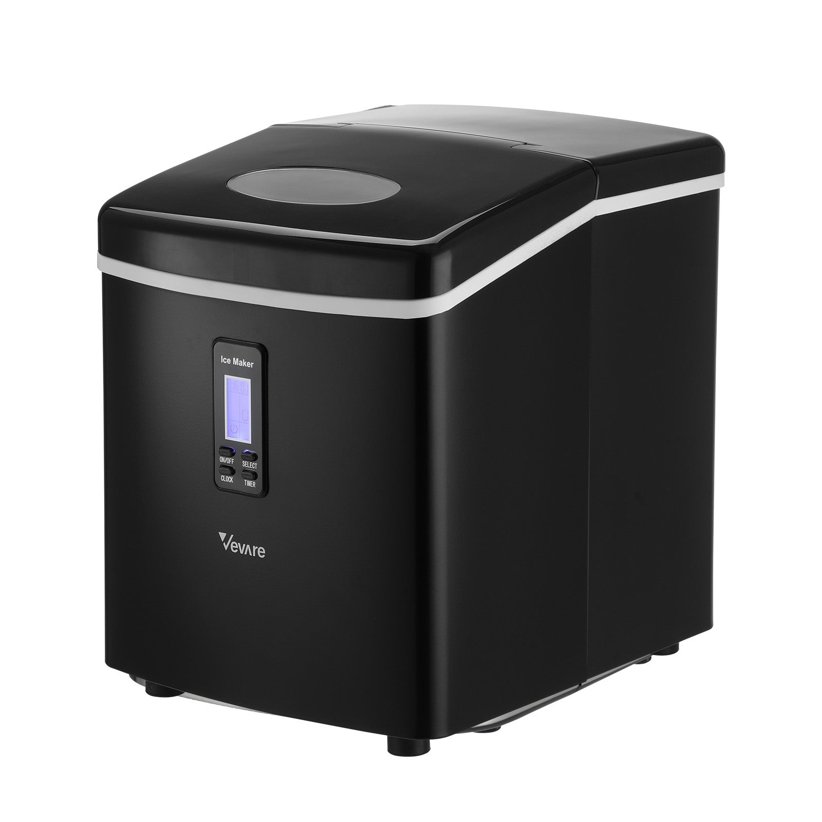 Vevare 3L Portable Ice Maker Machine 15kg Ice Cube Tray Bar Countertop Black - Sunyee