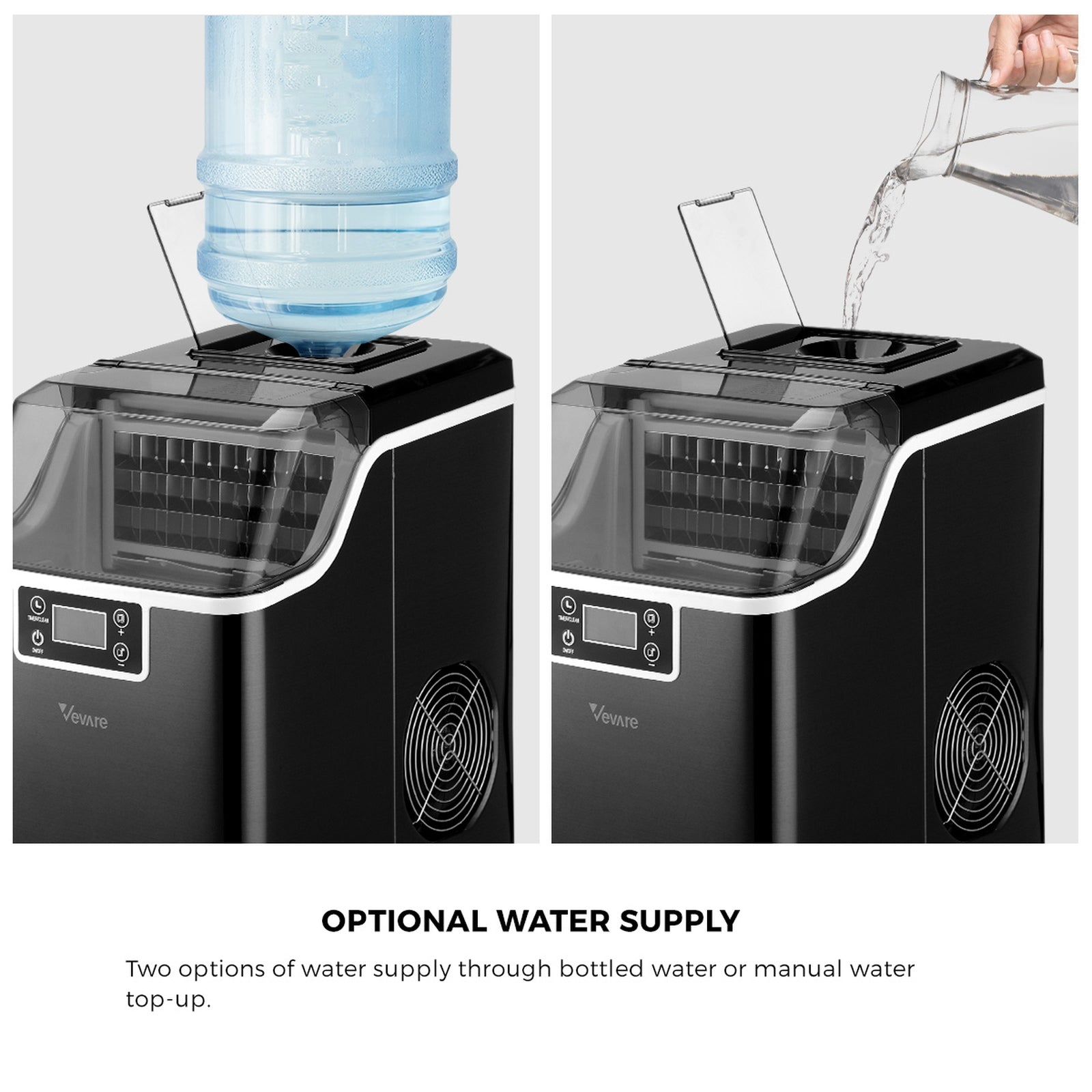 Vevare 3.2L Ice Maker Machine Portable Ice Cube Tray Bar Countertop Stainless - Sunyee