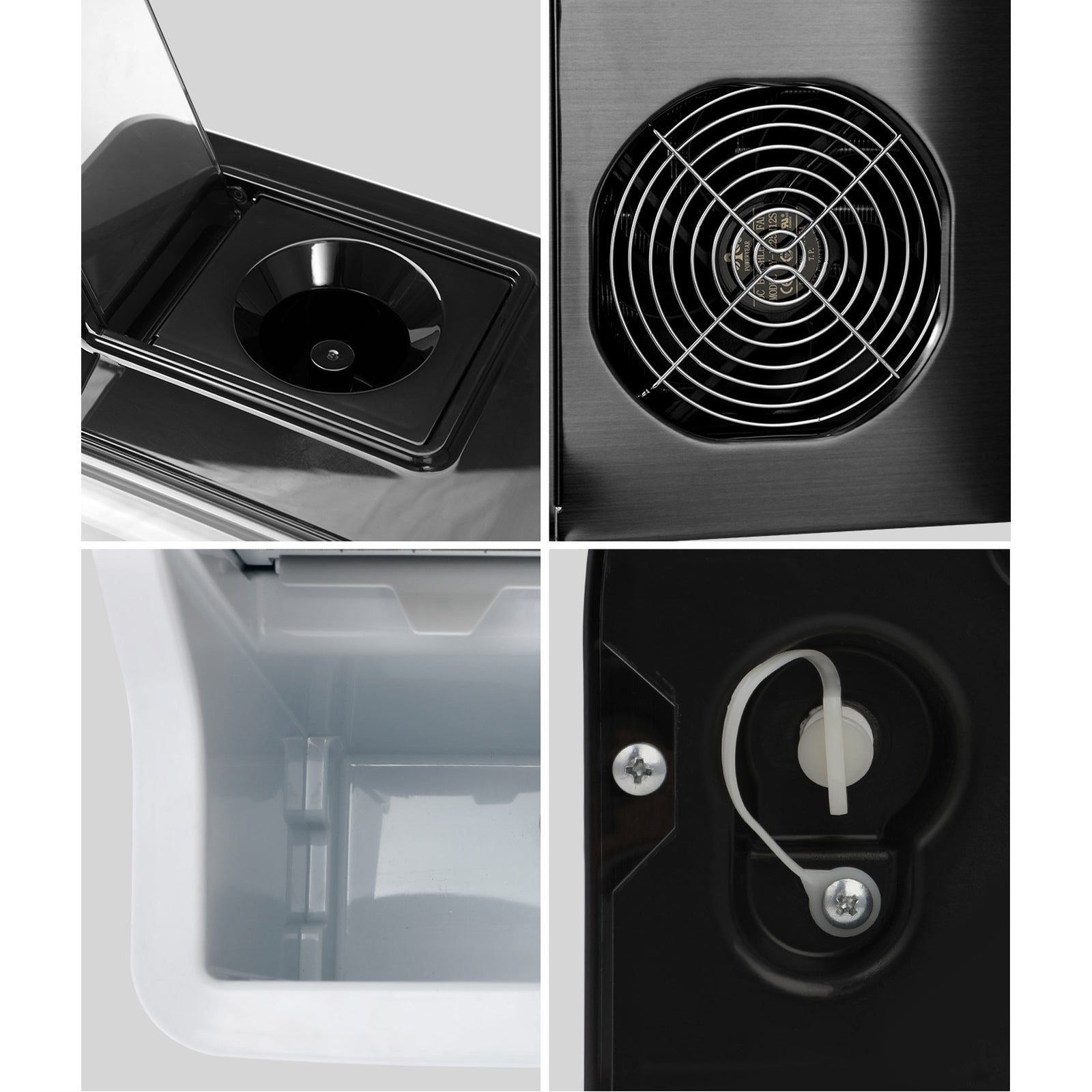 Vevare 3.2L Ice Maker Machine Portable Ice Cube Tray Bar Countertop Stainless - Sunyee