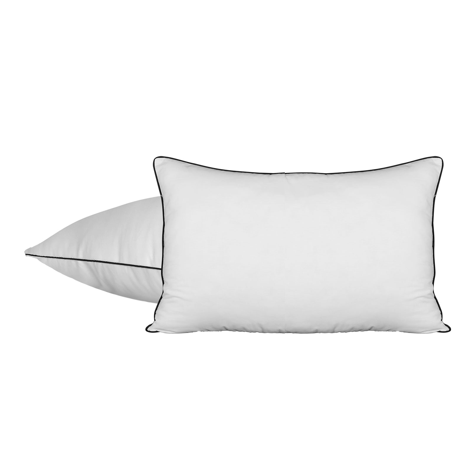 Bedra Pillow Duck Feather Down Standard Pillows Cotton Cover - Twin Pack - Sunyee