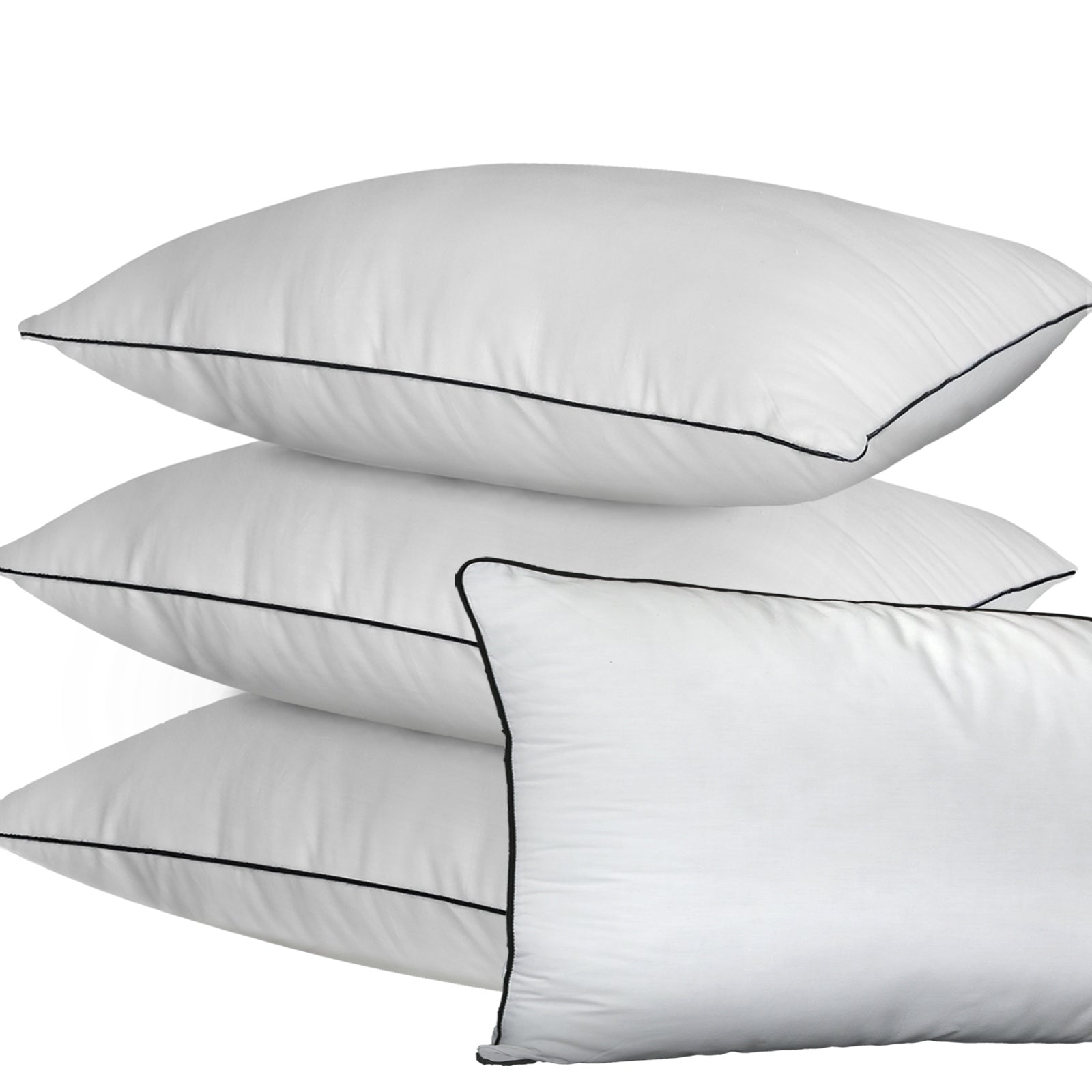 Bedra Microfibre Pillow Hotel Cotton Cover Home Soft Quality Luxury 4pcs - Sunyee
