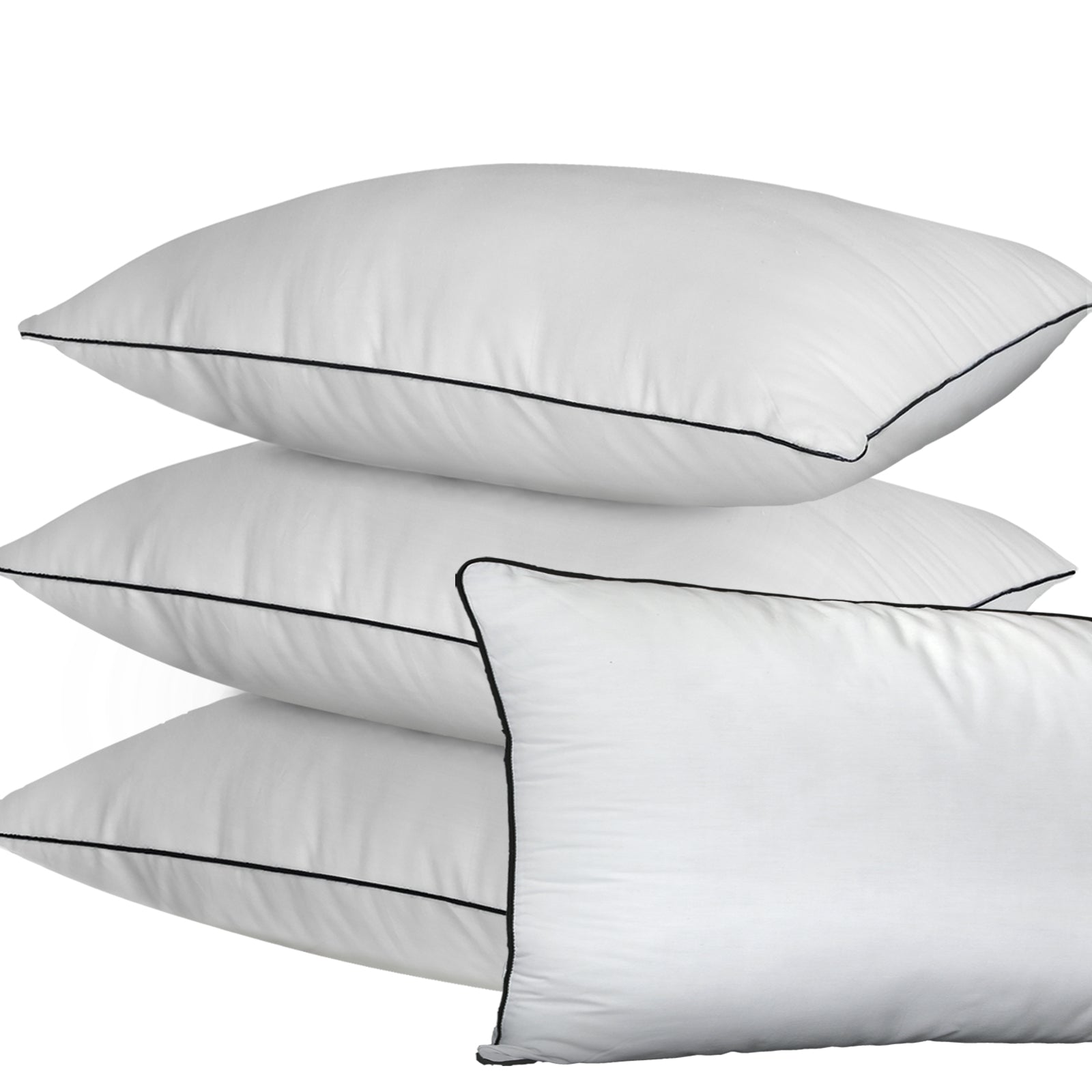 Bedra Microfibre Pillow Hotel Cotton Cover Home Soft Quality Luxury 4pcs - Sunyee