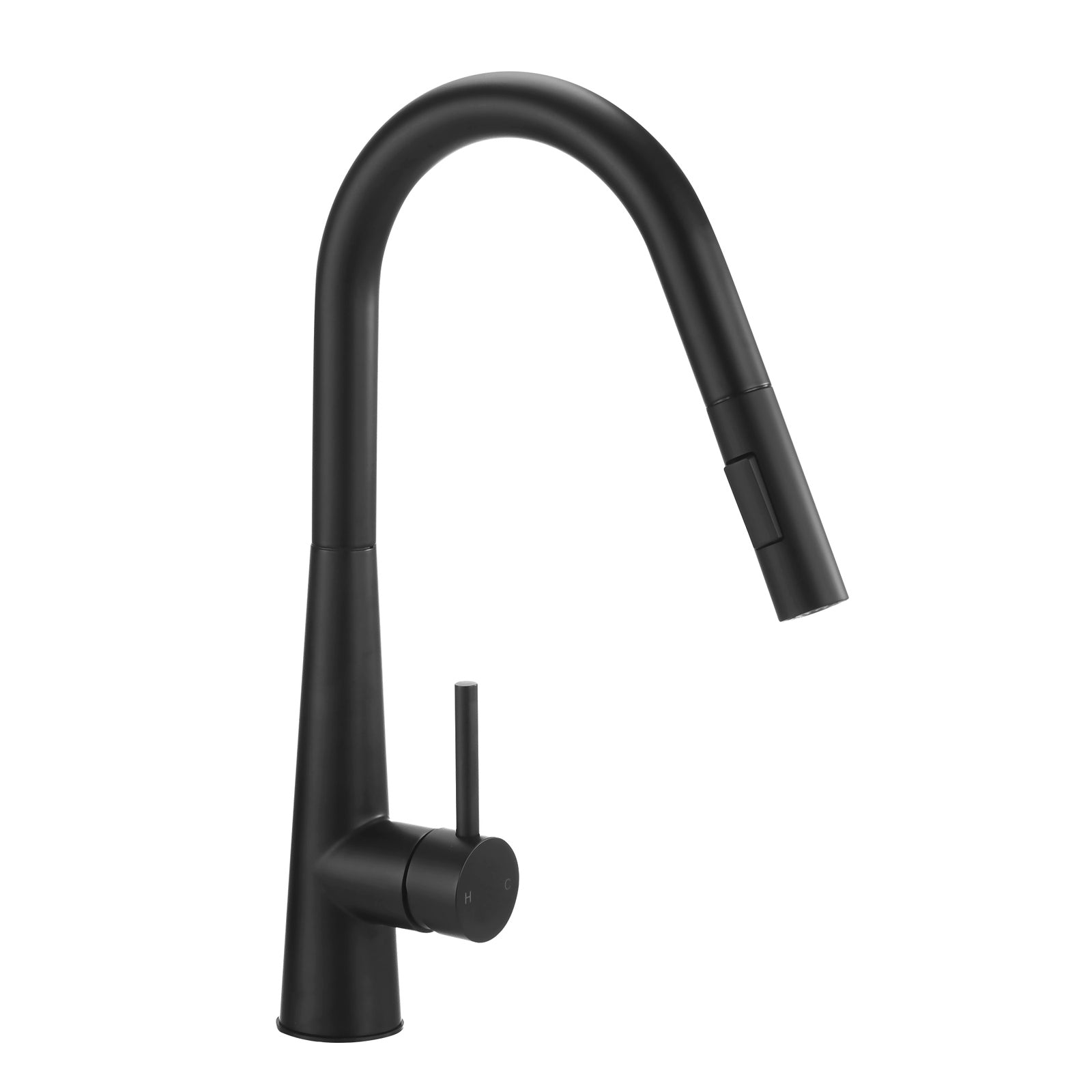 Welba Kitchen Mixer Tap Pull Out Faucet 2-Mode Sink Basin Swivel Black - Sunyee
