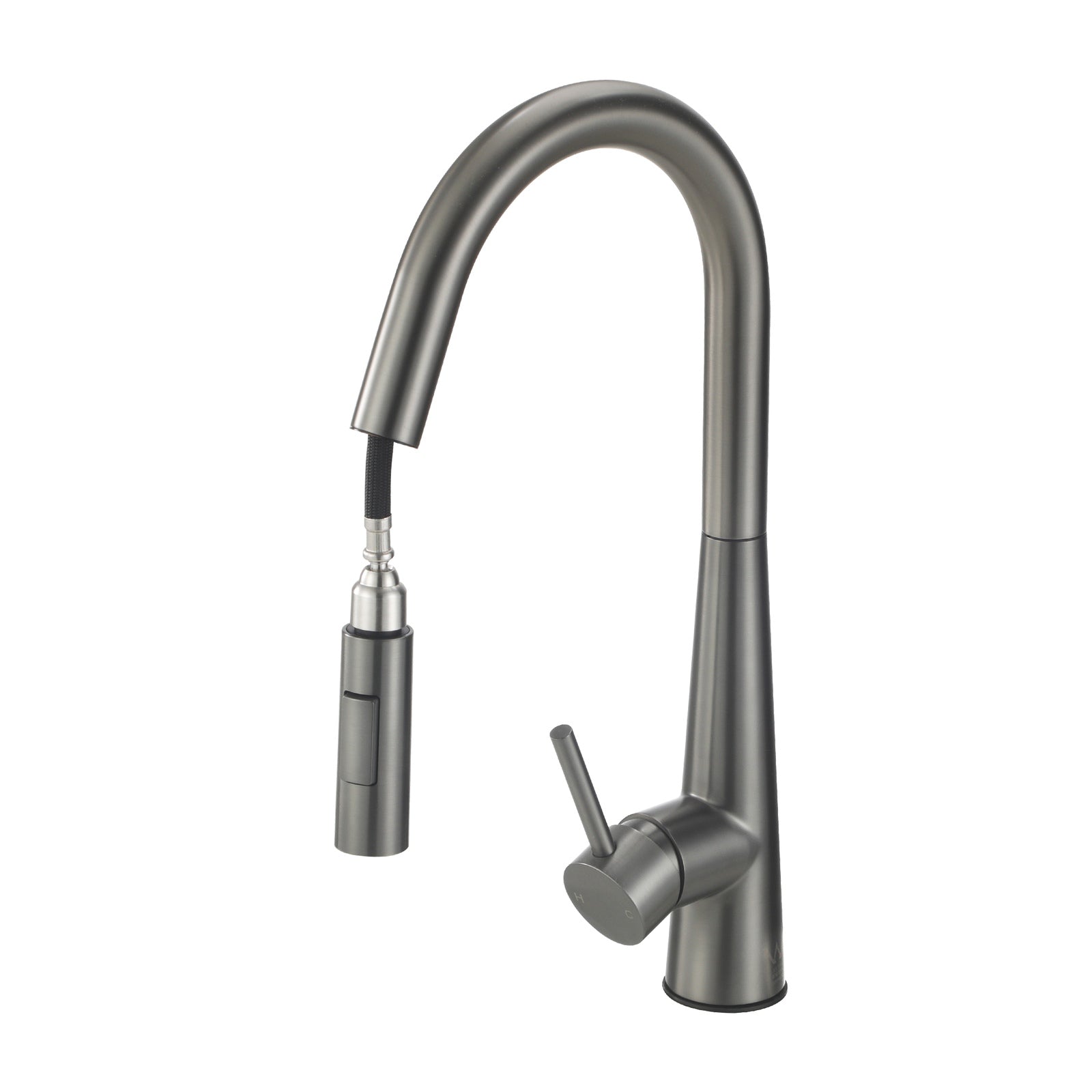 Welba Kitchen Mixer Tap Pull Out Faucet 2-Mode Sink Basin Swivel Grey - Sunyee