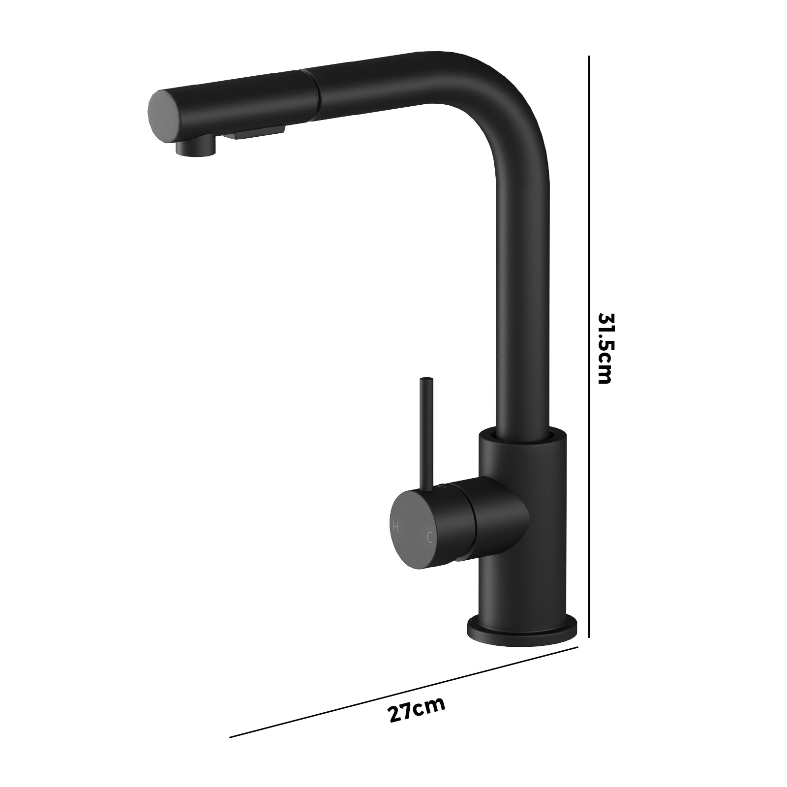 Welba Kitchen Mixer Tap Pull Out Faucet Sink Basin Brass Swivel 2 Modes WELS - Sunyee