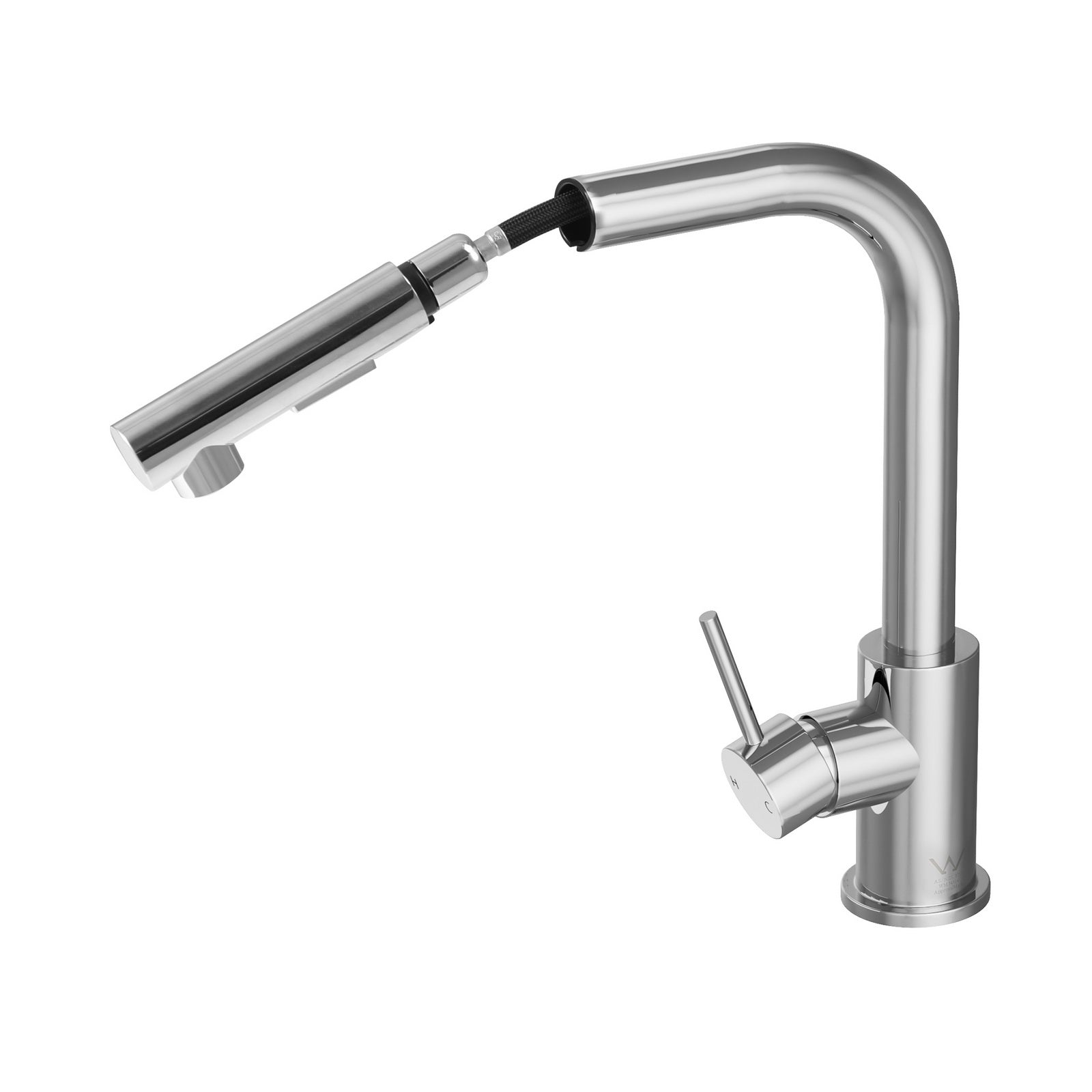 Welba Kitchen Mixer Tap Pull Out Faucet Sink Basin Brass Swivel 2 Modes Chrome - Sunyee