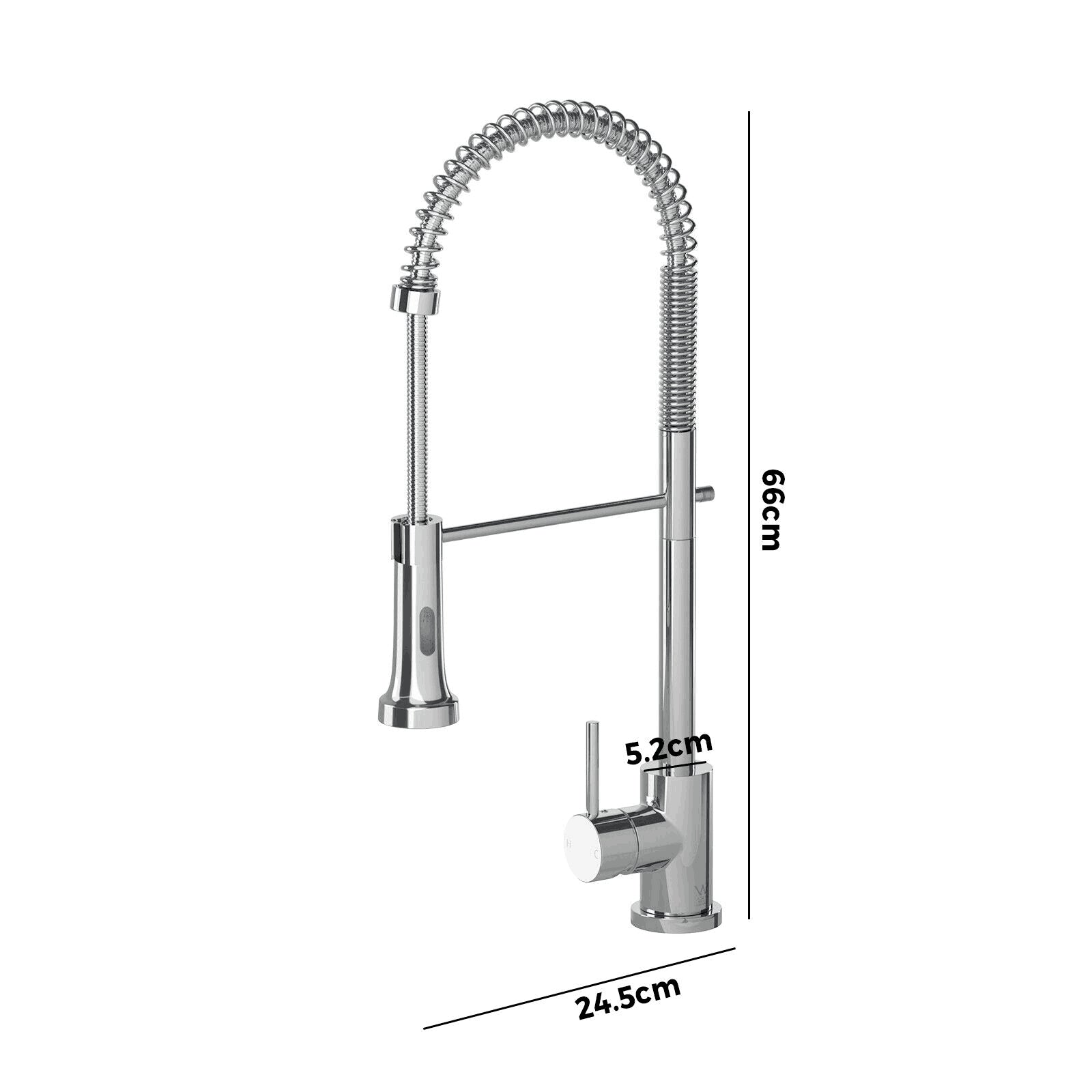 Welba Kitchen Mixer Tap Pull Out Sink Faucet Basin Swivel 2 Modes WELS Chrome - Sunyee