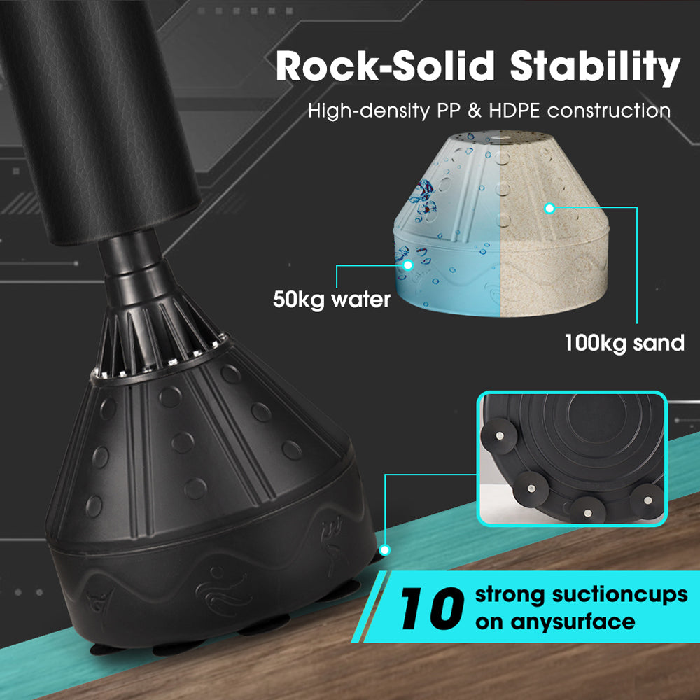 ProPulse Boxing Punching Bag Free Standing Speed Bag Adults Kick Training 177cm - Sunyee