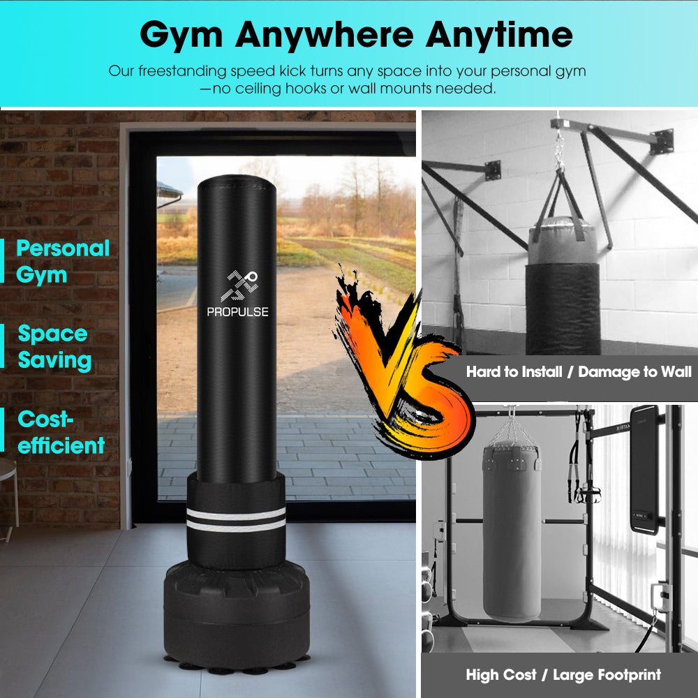 ProPulse Boxing Punching Bag Free Standing Speed Bag Adults Kick Training 170cm - Sunyee