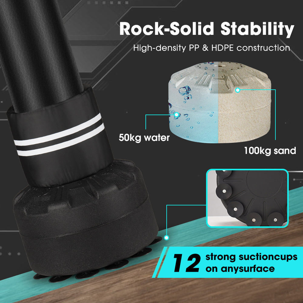 ProPulse Boxing Punching Bag Free Standing Speed Bag Adults Kick Training 170cm - Sunyee