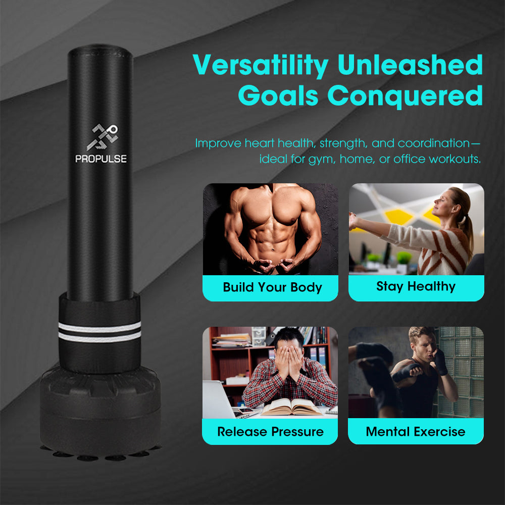 ProPulse Boxing Punching Bag Free Standing Speed Bag Adults Kick Training 170cm - Sunyee